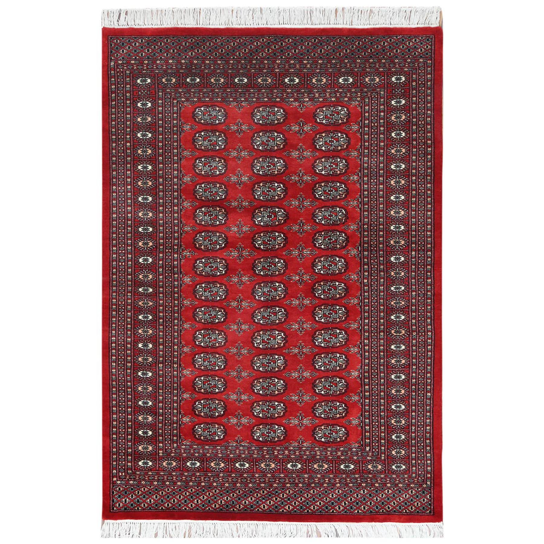 Nomadic And Village Collection Hand Knotted Red Rug No: 1122734