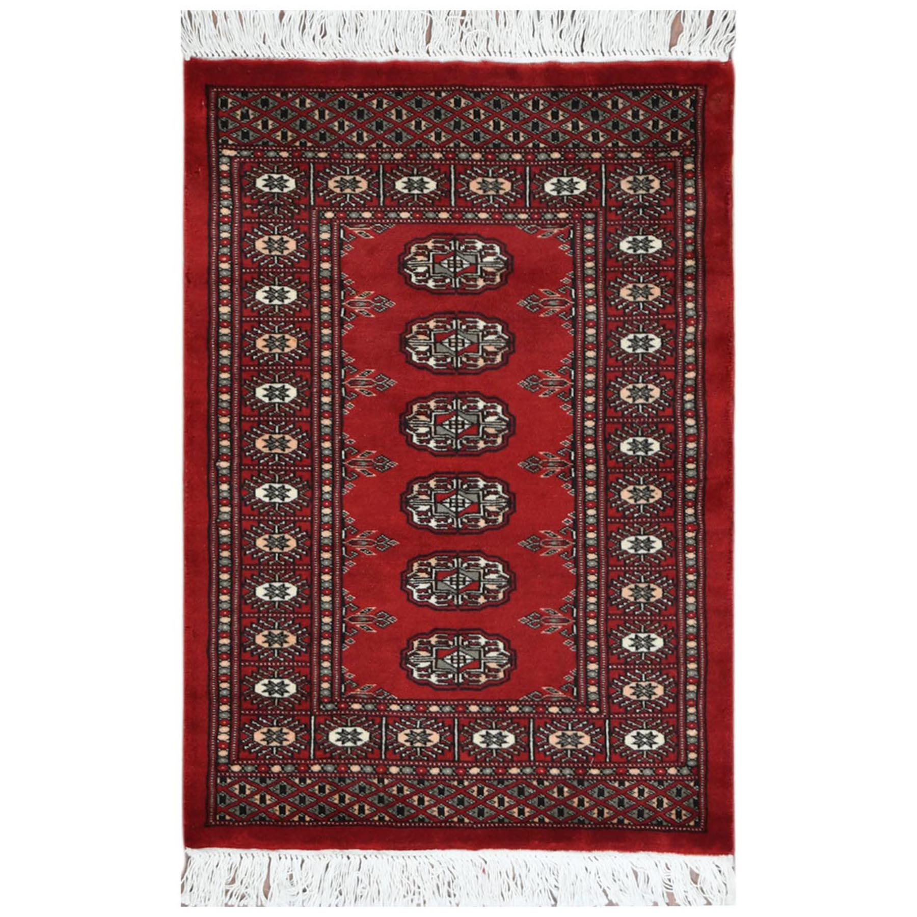 Nomadic And Village Collection Hand Knotted Red Rug No: 1122746