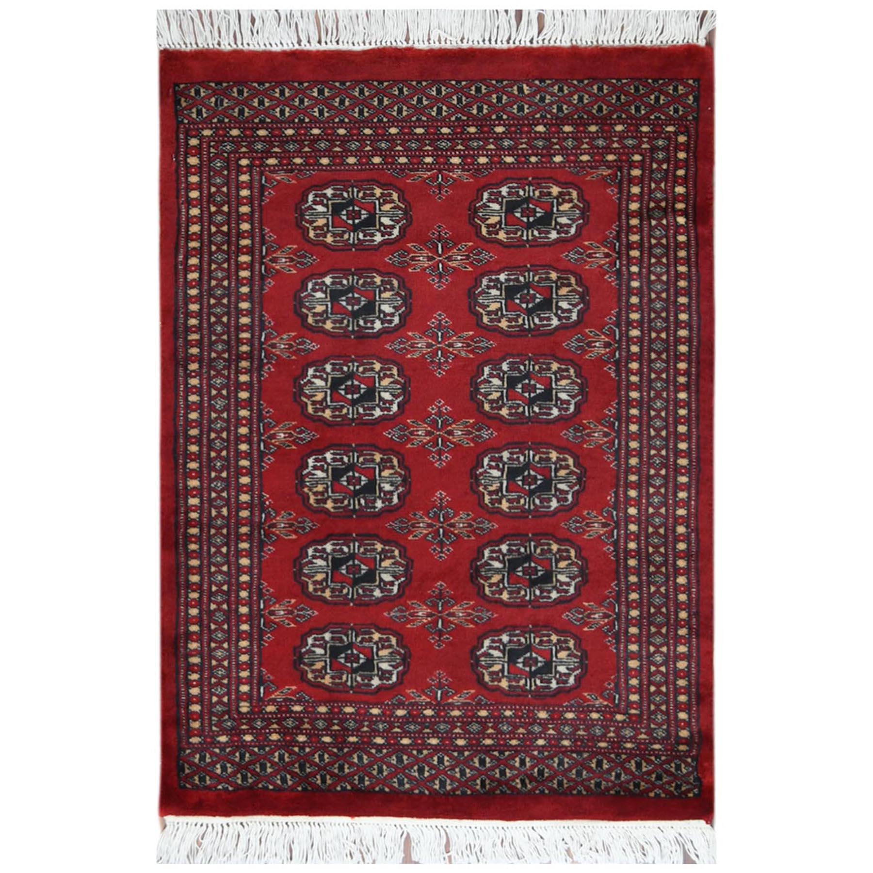 Nomadic And Village Collection Hand Knotted Red Rug No: 1122748