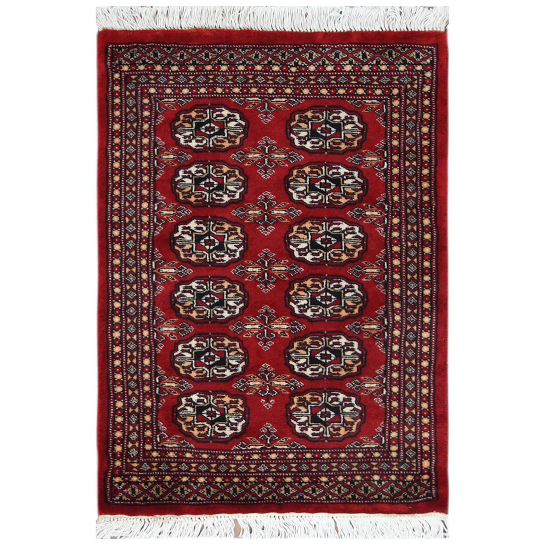 Nomadic And Village Collection Hand Knotted Red Rug No: 1122752