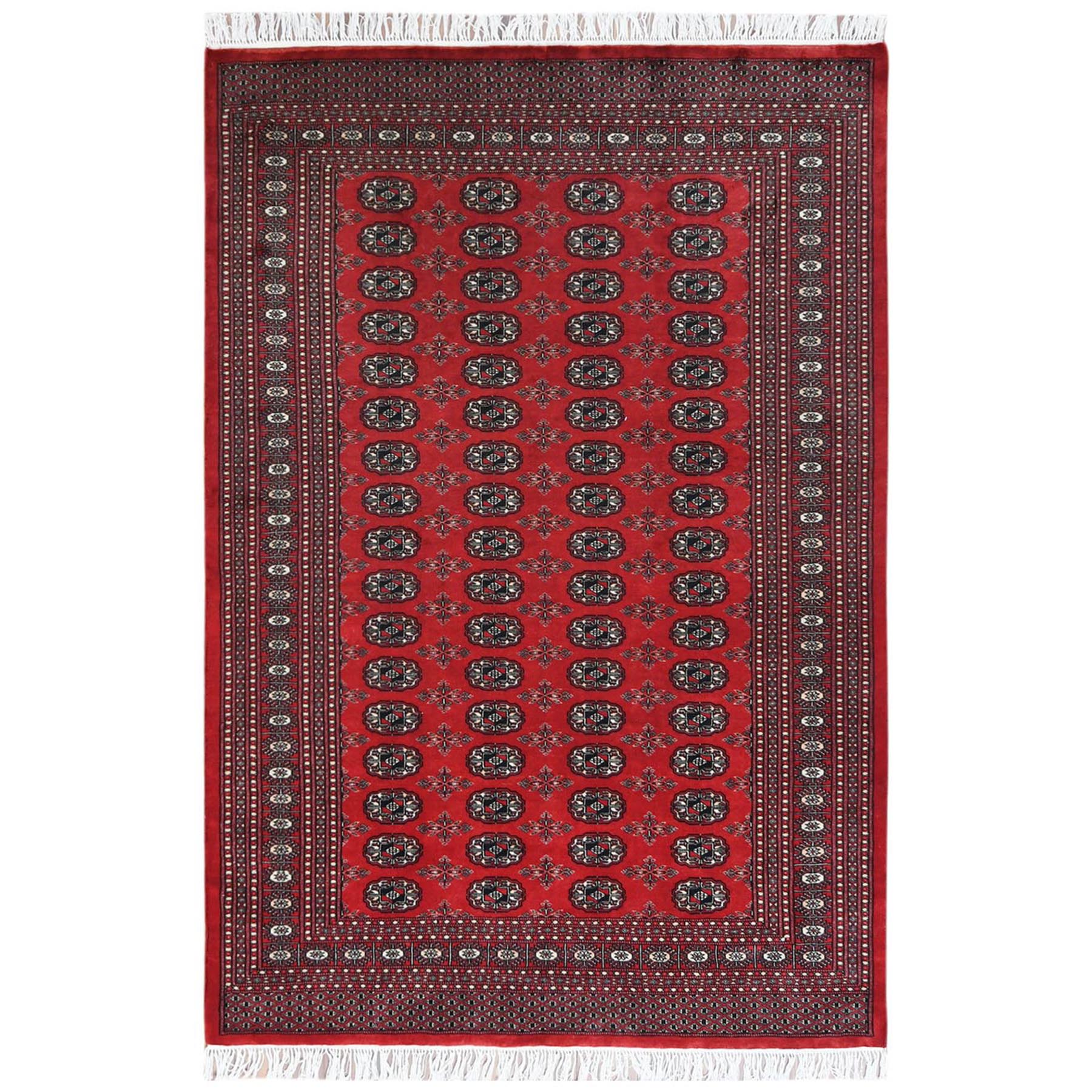 Nomadic And Village Collection Hand Knotted Red Rug No: 1122758