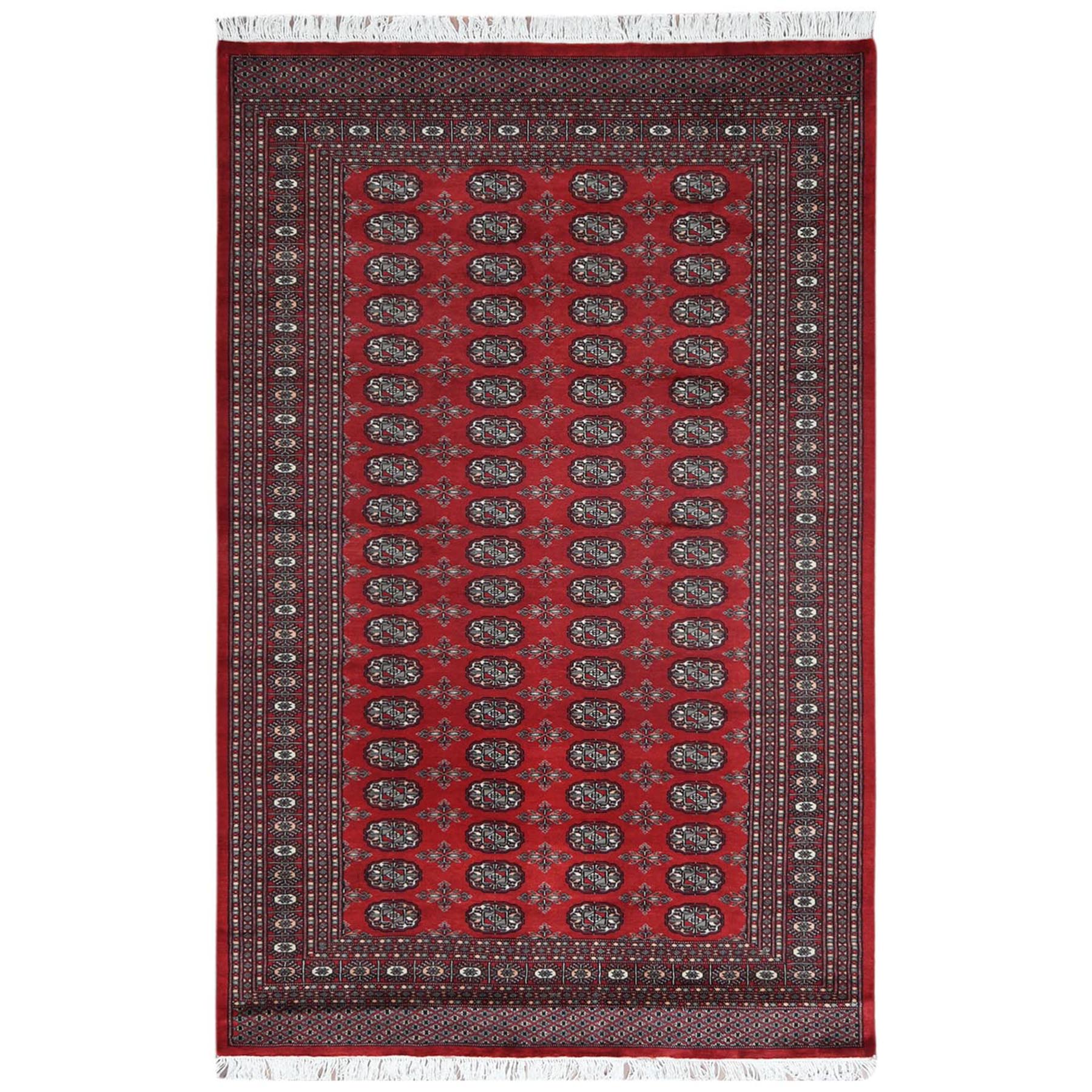 Nomadic And Village Collection Hand Knotted Red Rug No: 1122760