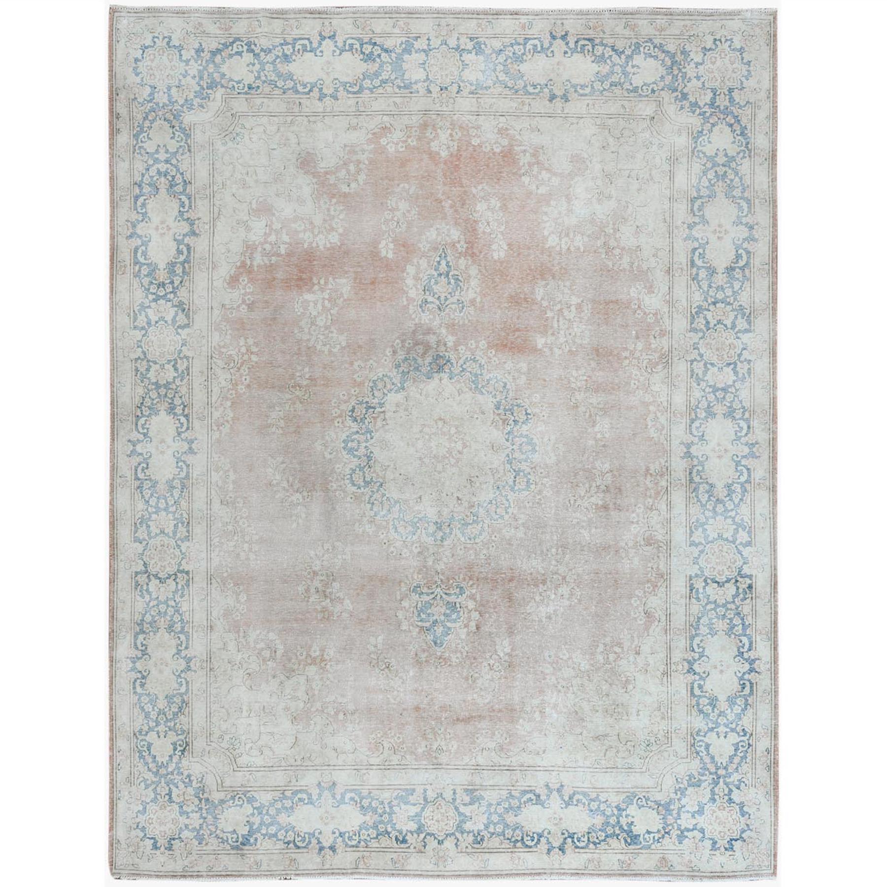 Fetneh Collection And Vintage Overdyed Collection Hand Knotted Pink Rug No: 1122808