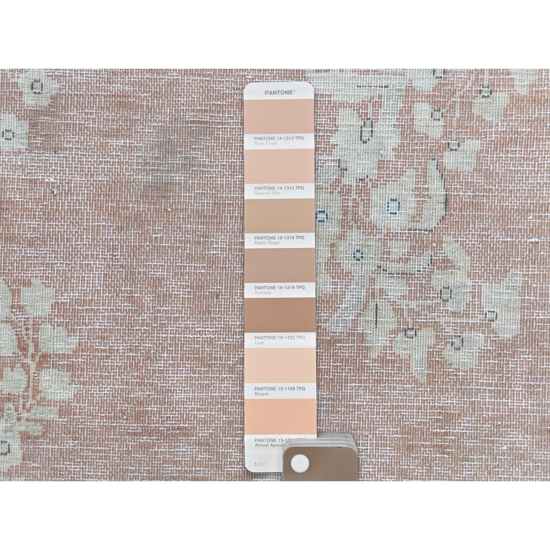 9'8"x12'7" Cork Brown, Persian Kerman, Old Clean, Sun Faded with Milk Wash Organic Wool, Low to the Pile, Hand Knotted, Oriental Rug Sh61404