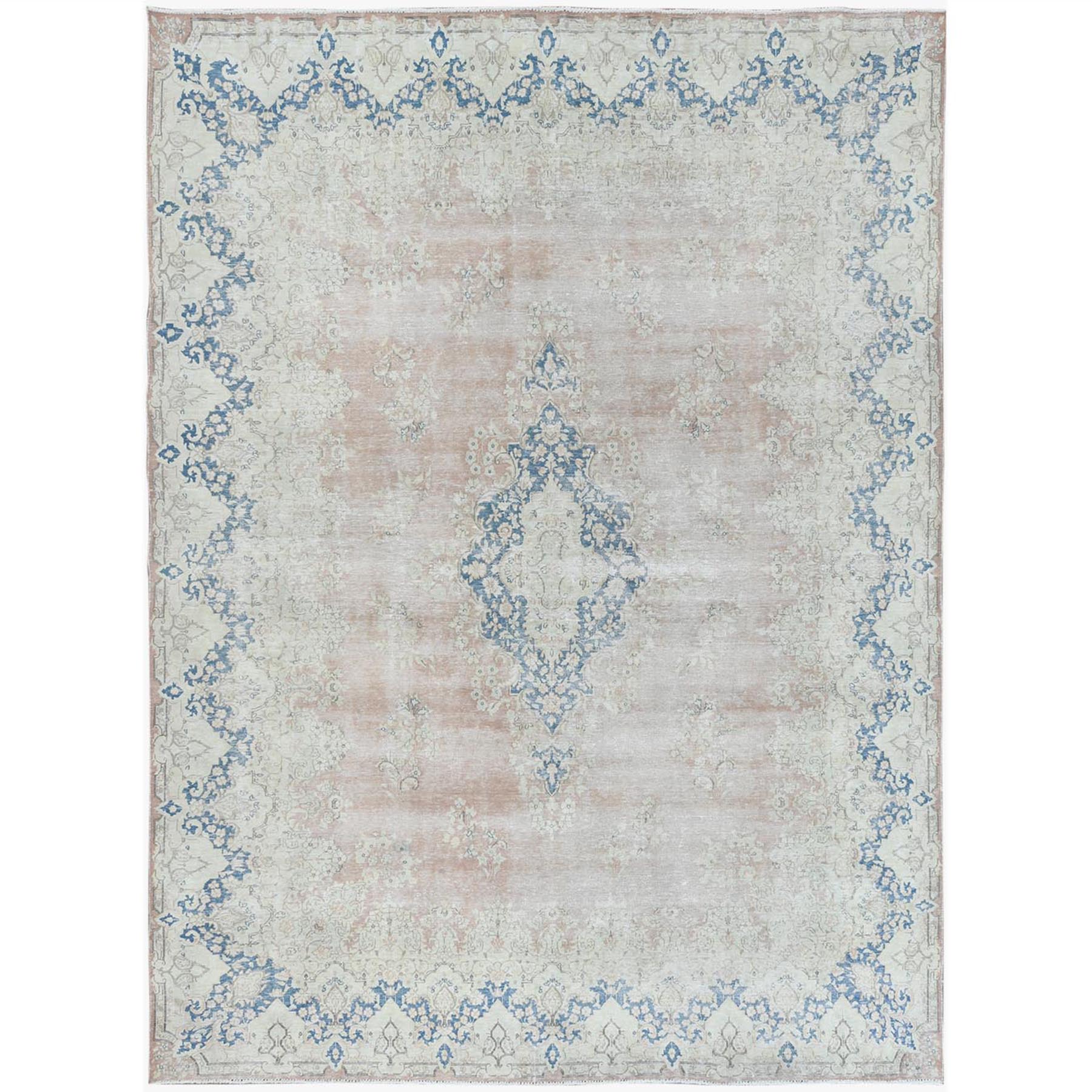 Fetneh Collection And Vintage Overdyed Collection Hand Knotted Beige 1122816 Rug