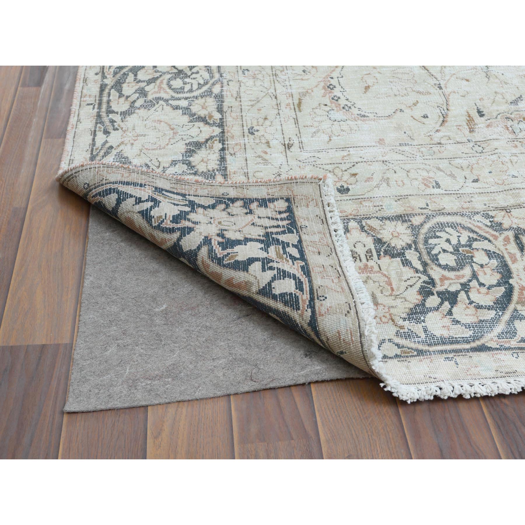 Fetneh Collection And Vintage Overdyed Collection Hand Knotted Beige 1122820 Rug