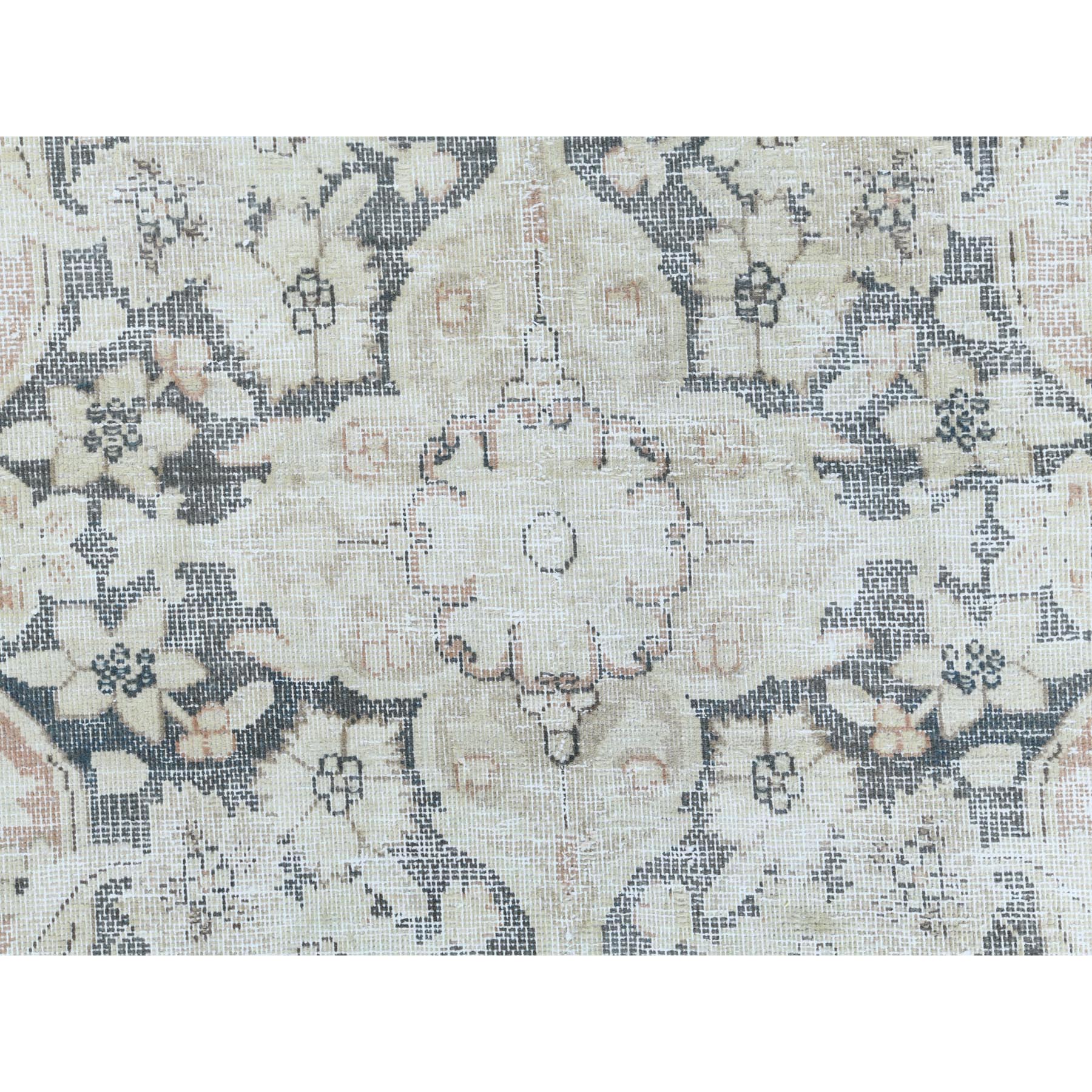 Fetneh Collection And Vintage Overdyed Collection Hand Knotted Beige 1122820 Rug