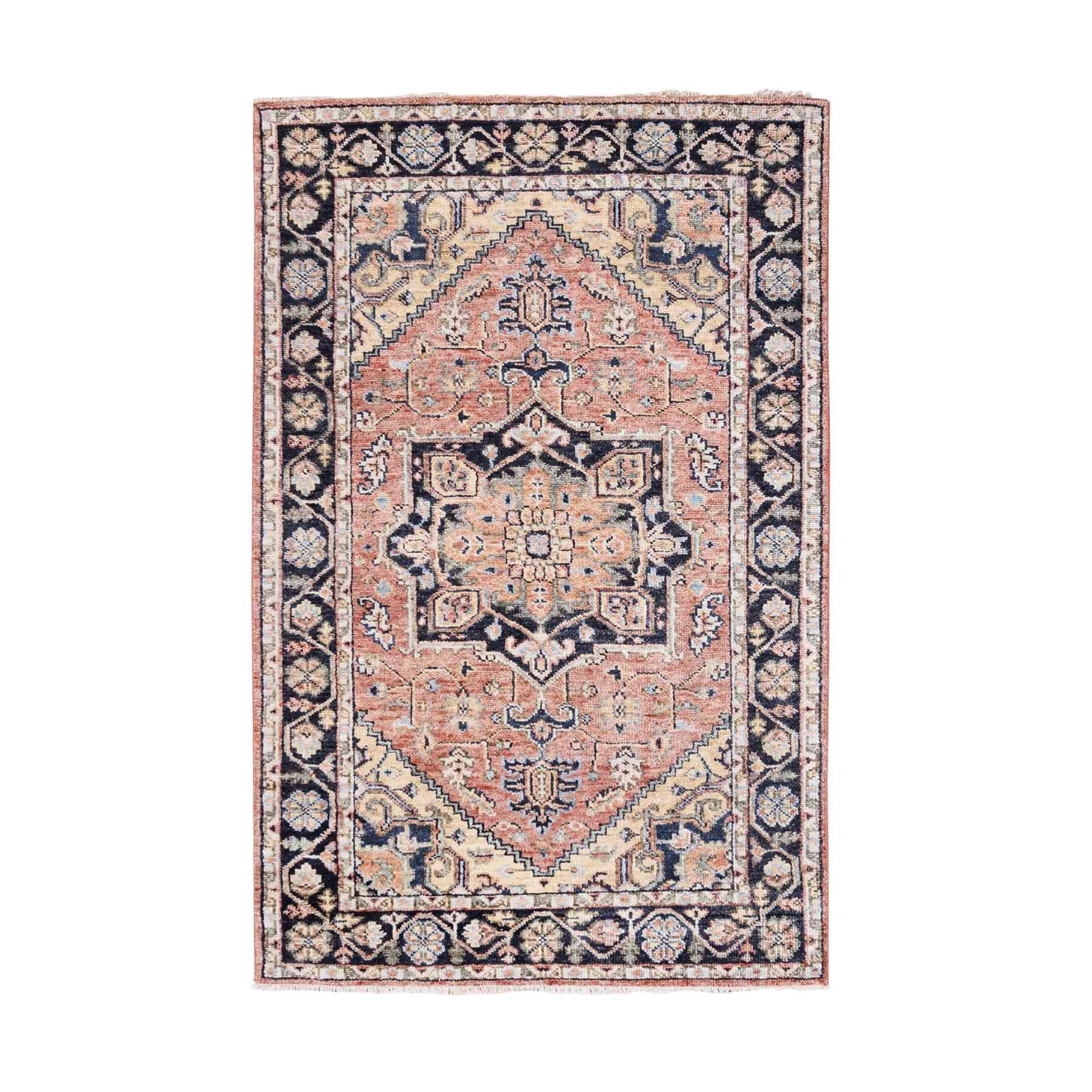 Nomadic And Village Collection Hand Knotted Orange Rug No: 1124440