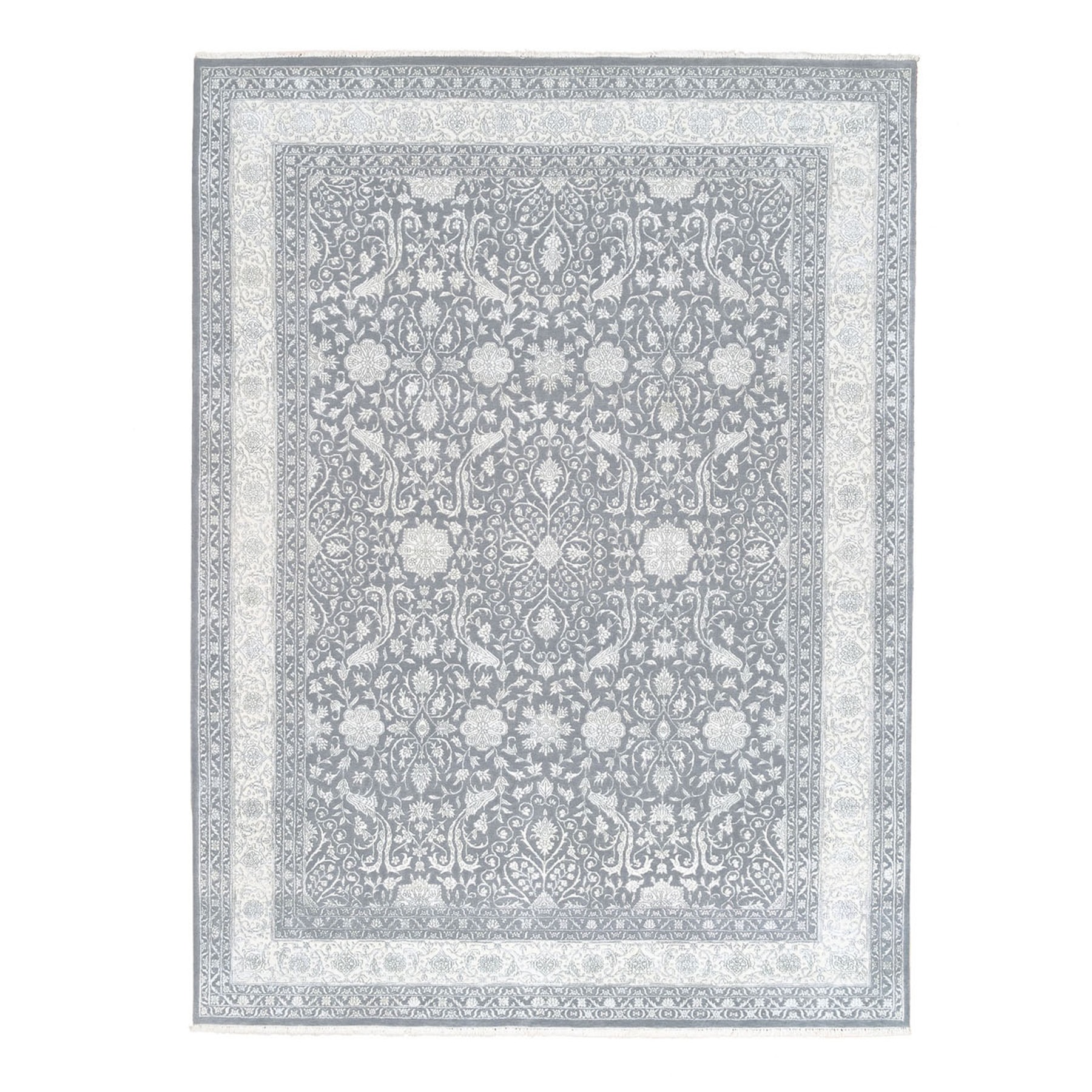 Pirniakan Collection Hand Knotted Grey Rug No: 1124480