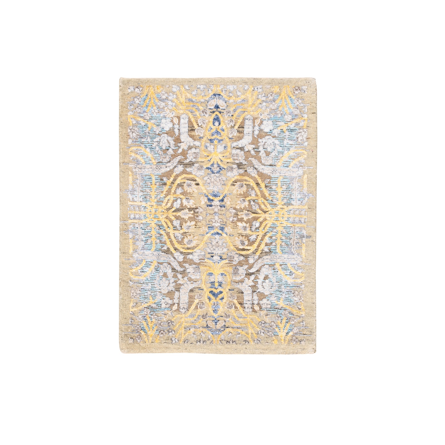Transitional Hand Knotted Brown Rug No: 1124644