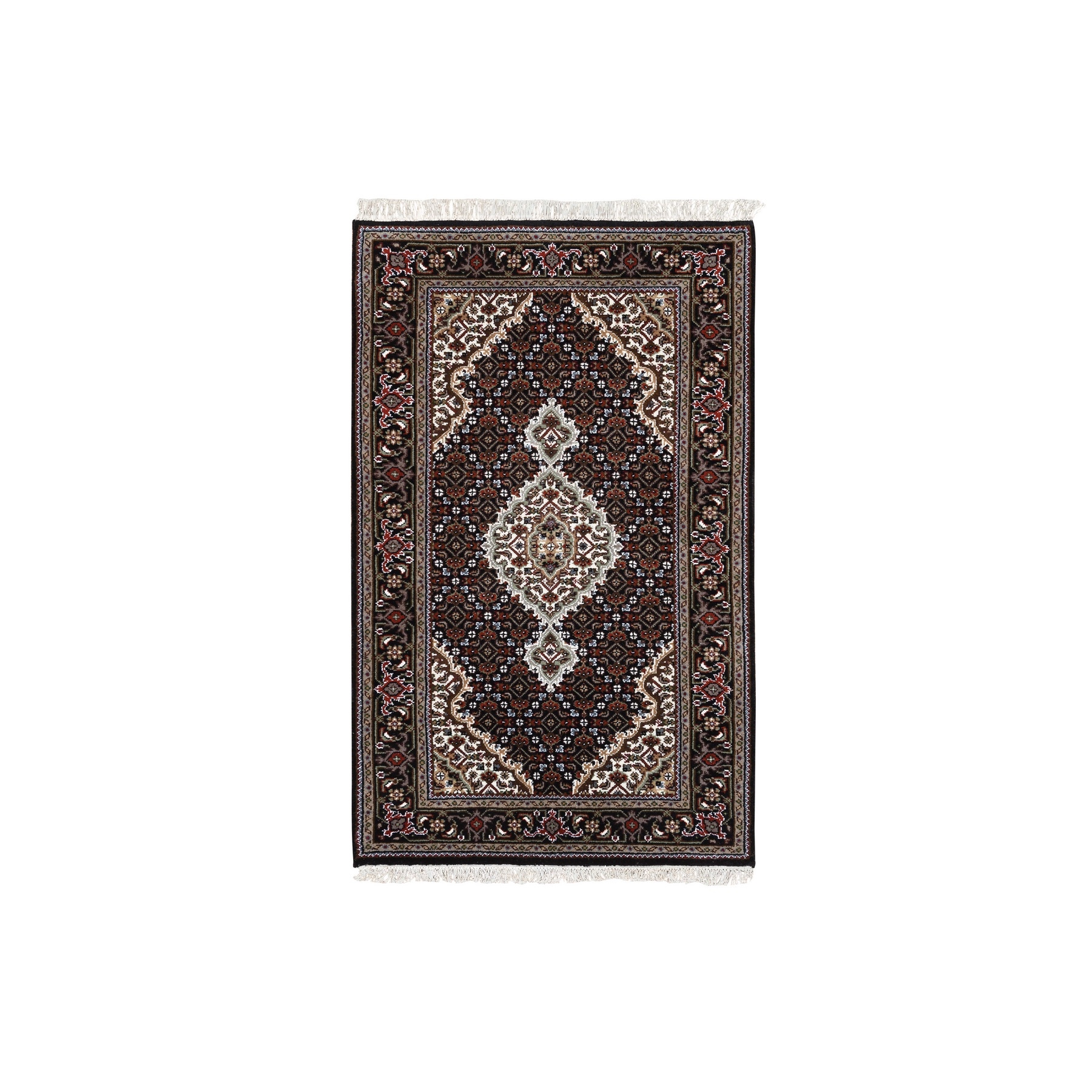 Pirniakan Collection Hand Knotted Black Rug No: 1124968
