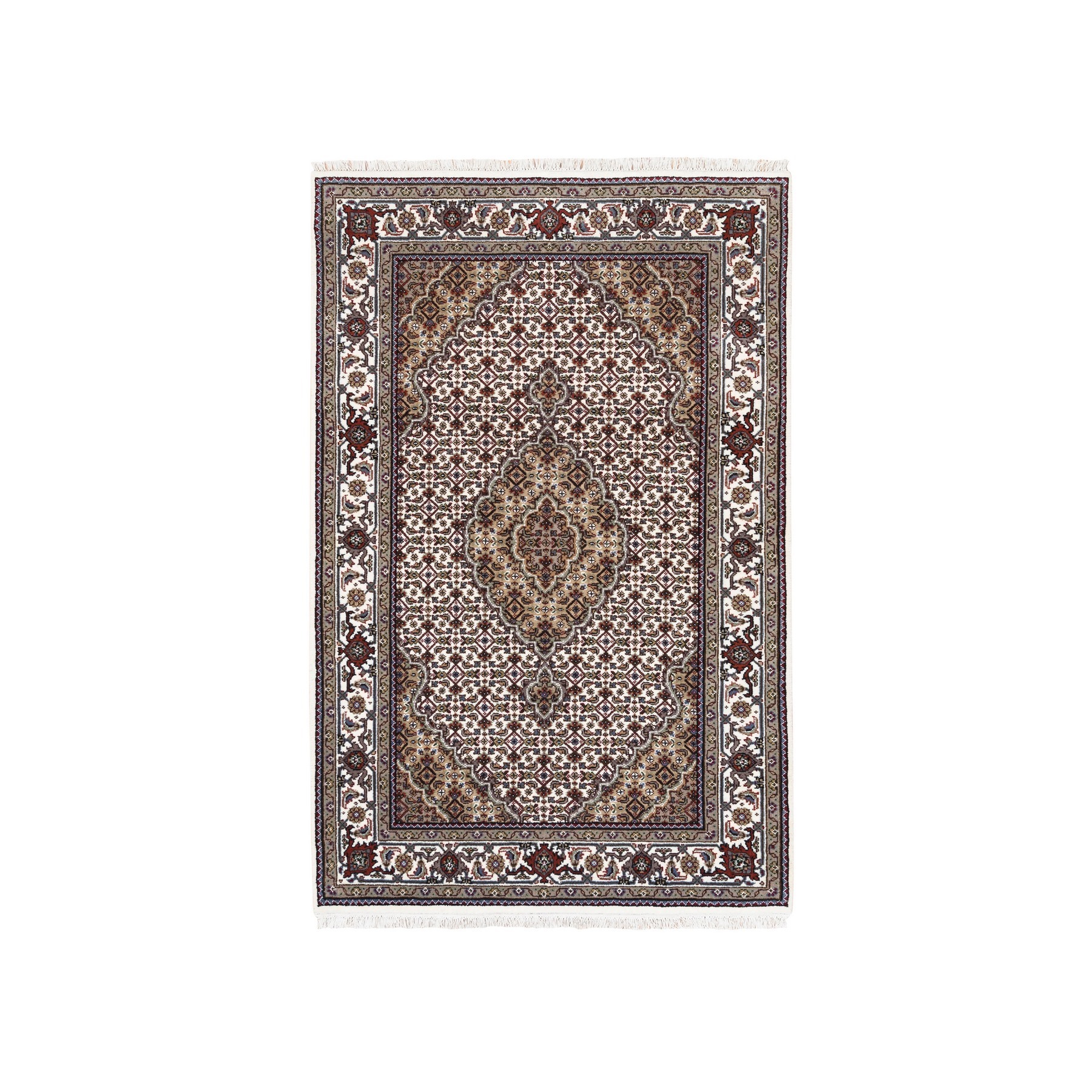 Pirniakan Collection Hand Knotted Ivory Rug No: 1124978
