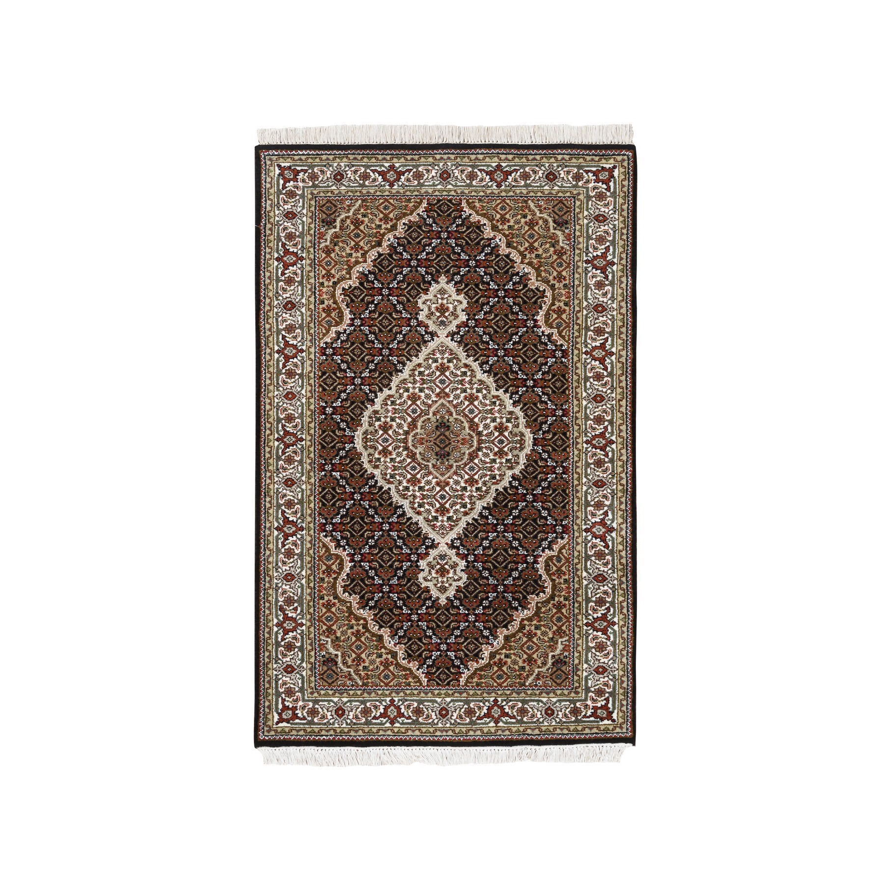 Pirniakan Collection Hand Knotted Black Rug No: 1124994