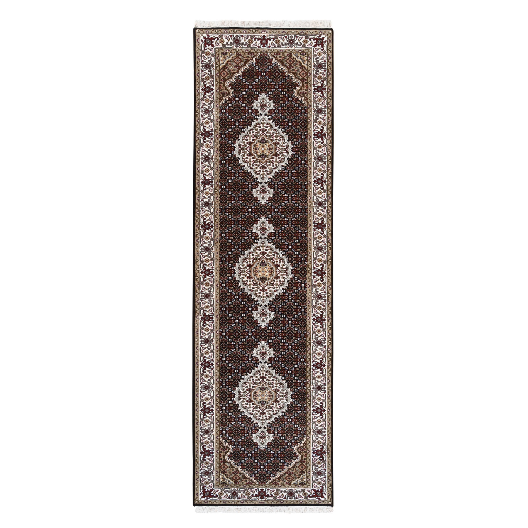 Pirniakan Collection Hand Knotted Black Rug No: 1125006