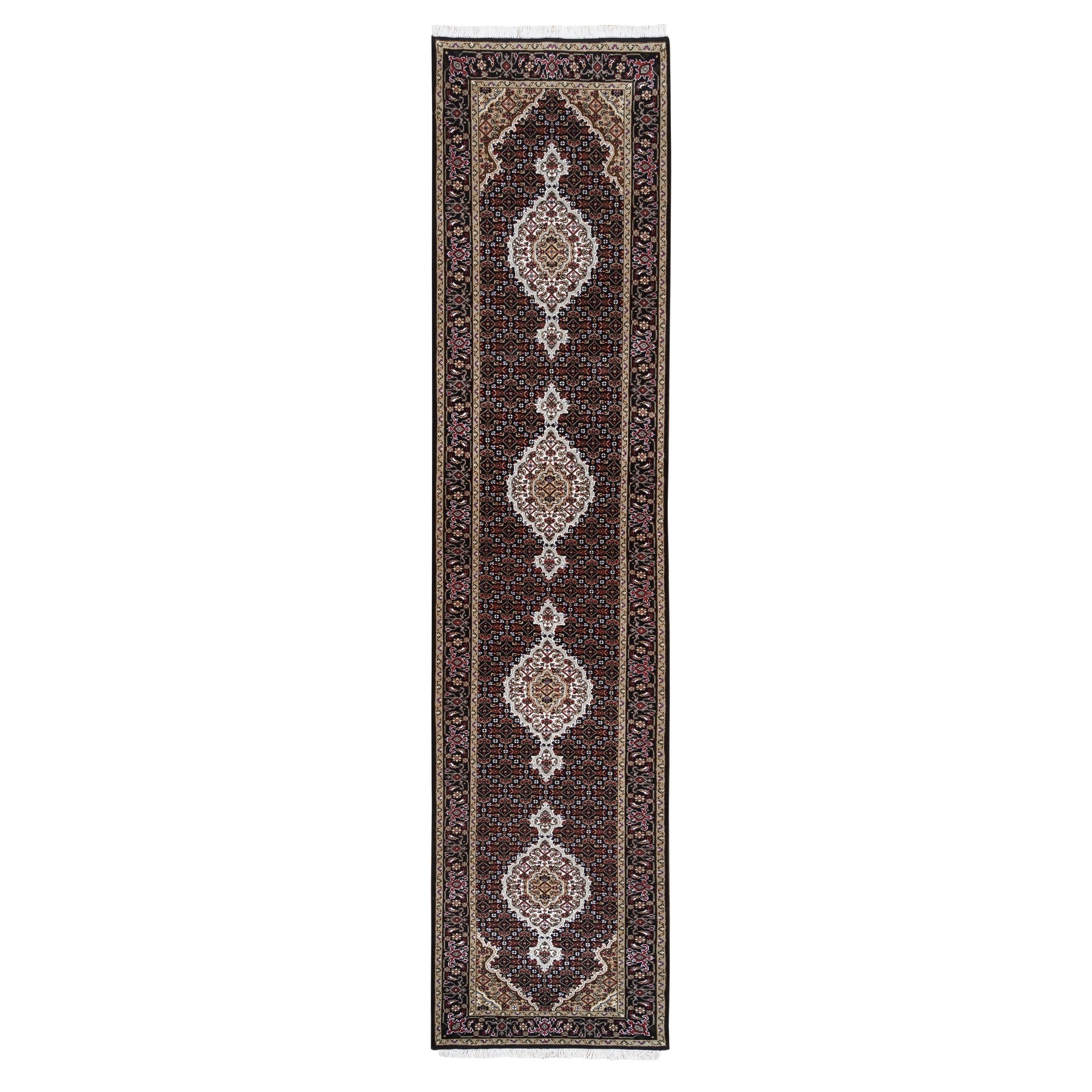 traditional Silk Hand-Knotted Area Rug 2'7