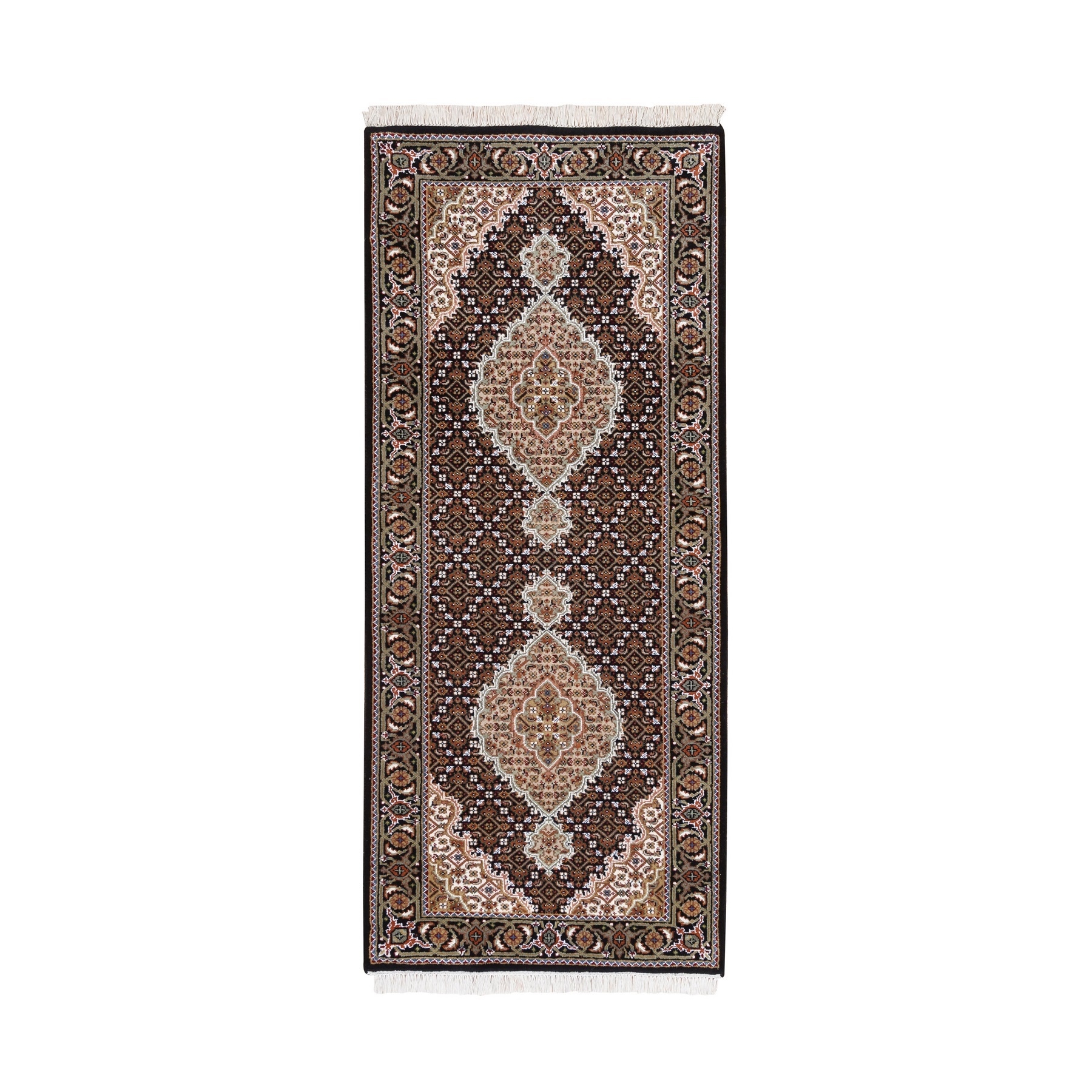 Pirniakan Collection Hand Knotted Black Rug No: 1125042