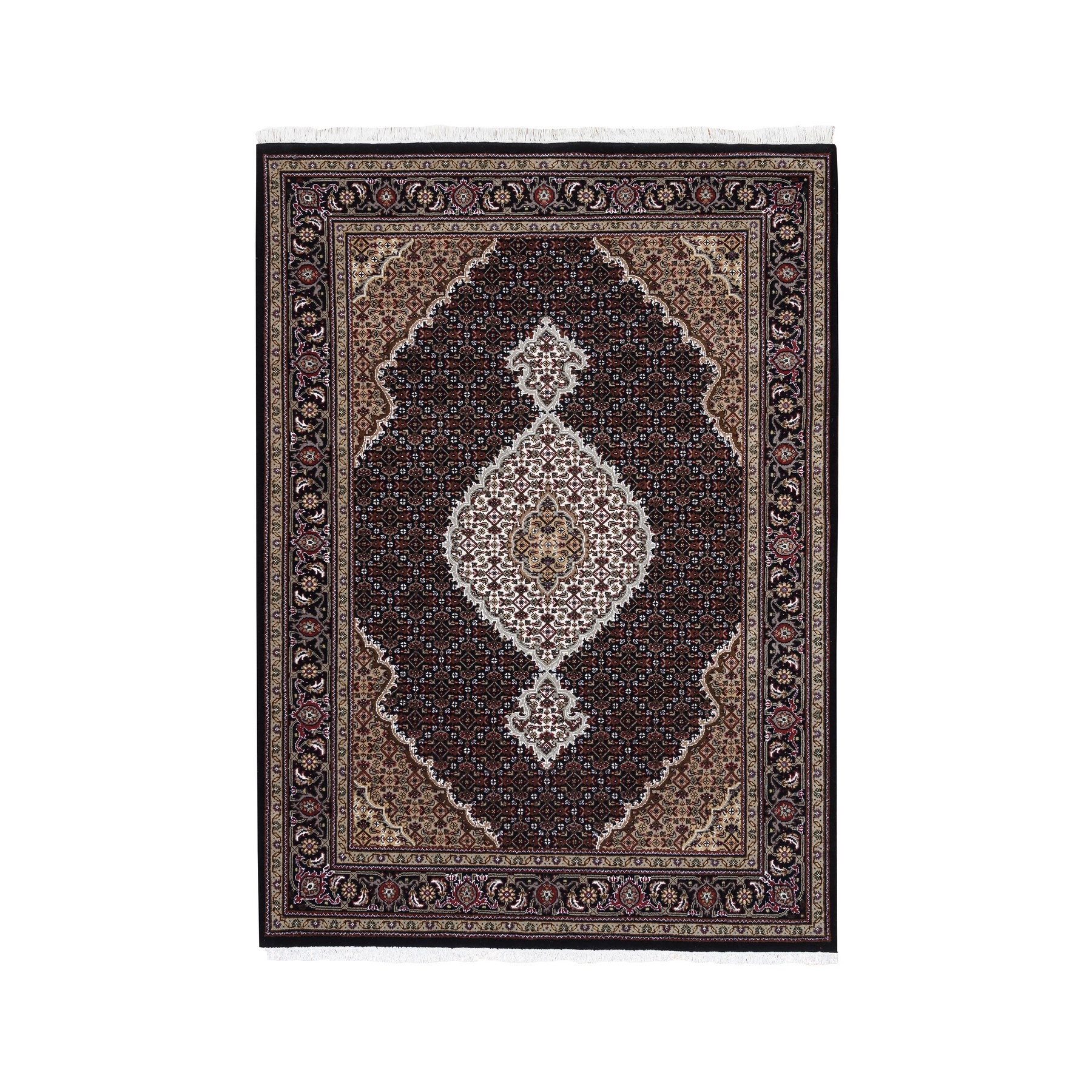 Pirniakan Collection Hand Knotted Black Rug No: 1125046
