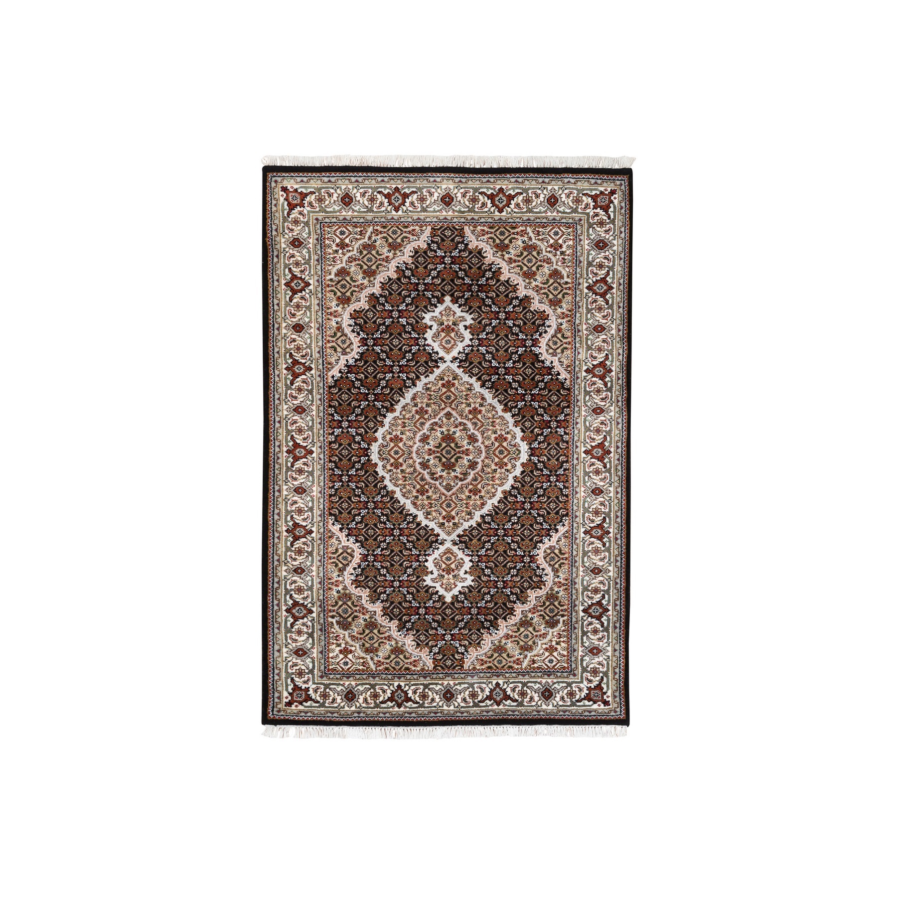 Pirniakan Collection Hand Knotted Black Rug No: 1125062