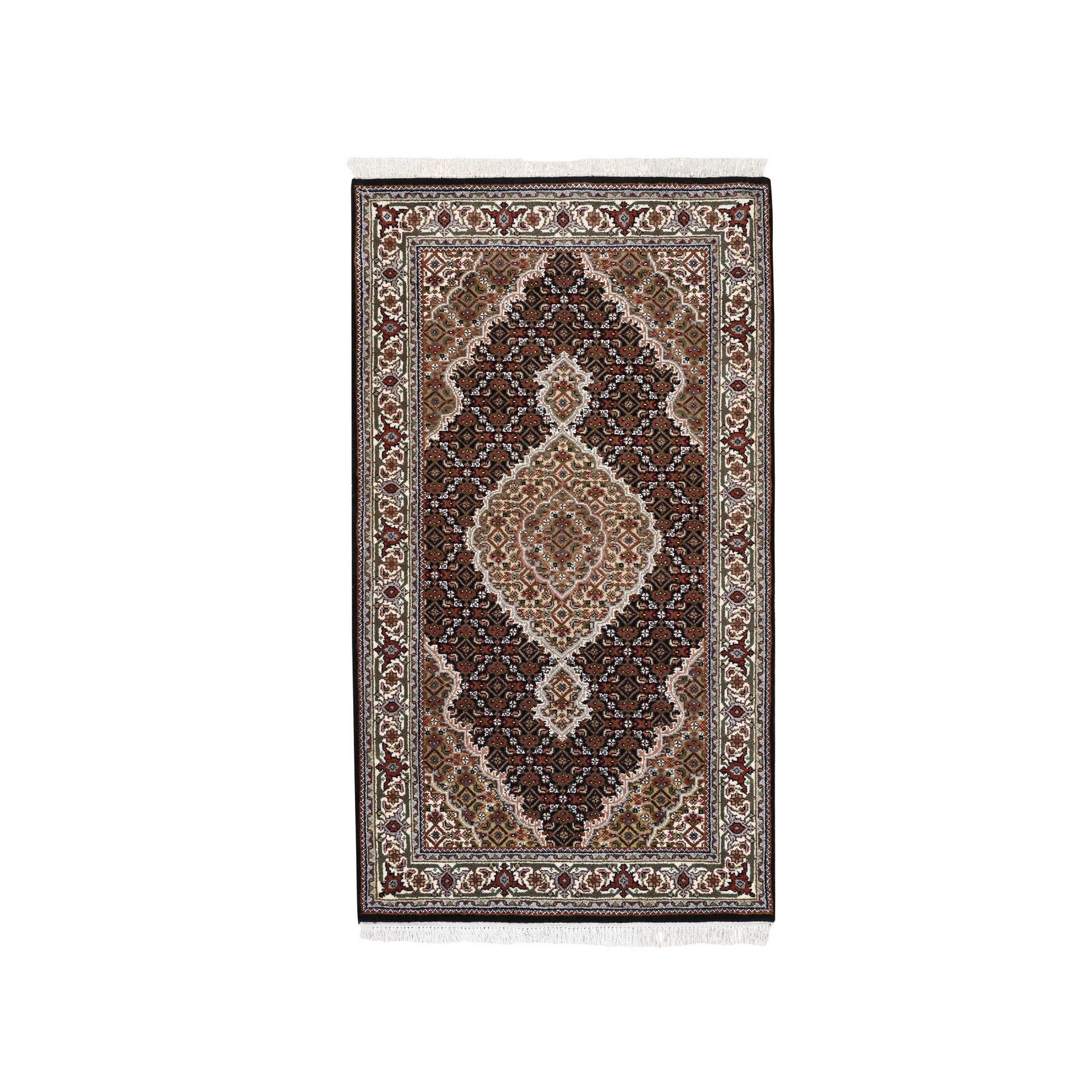 Pirniakan Collection Hand Knotted Black Rug No: 1125066