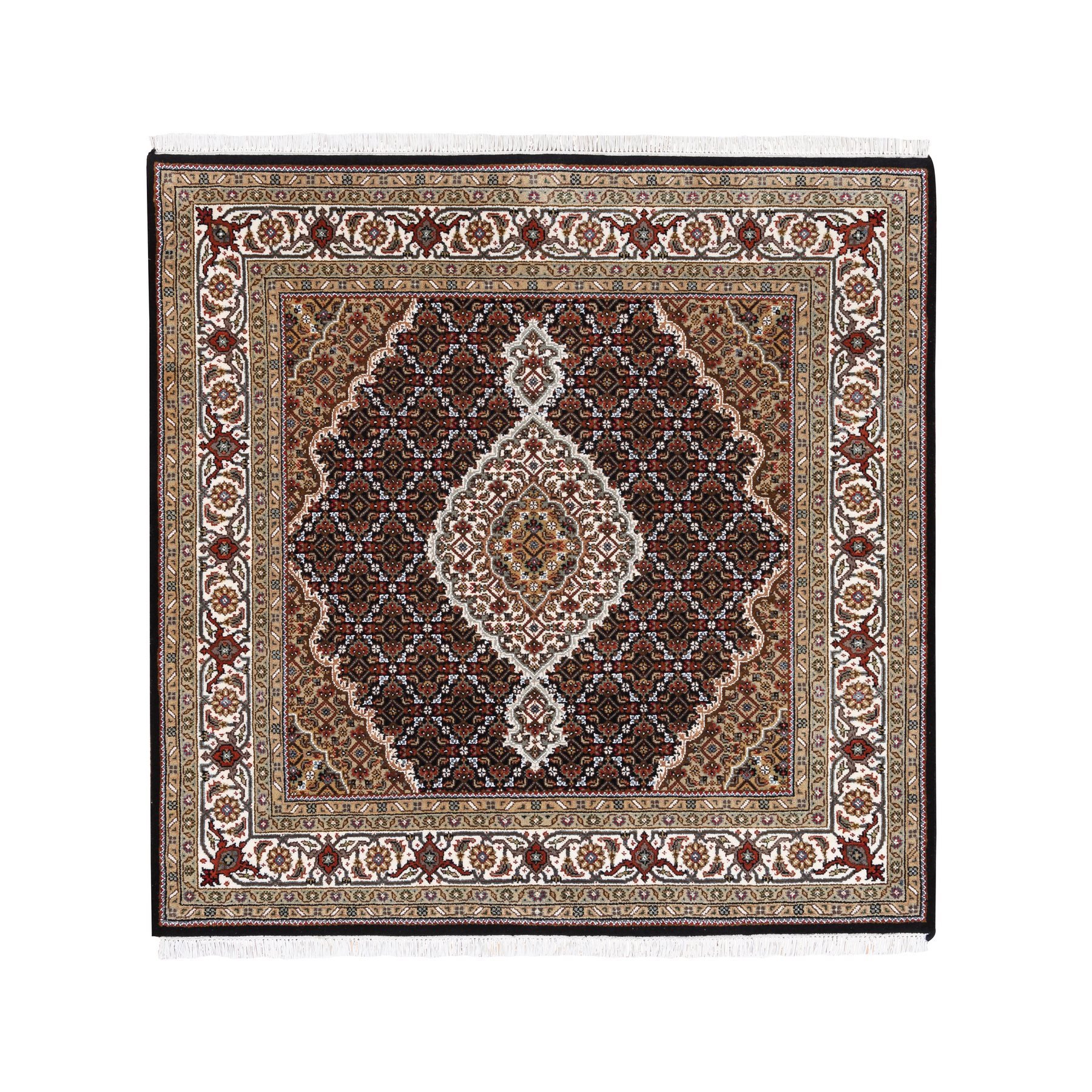 Pirniakan Collection Hand Knotted Black Rug No: 1125086