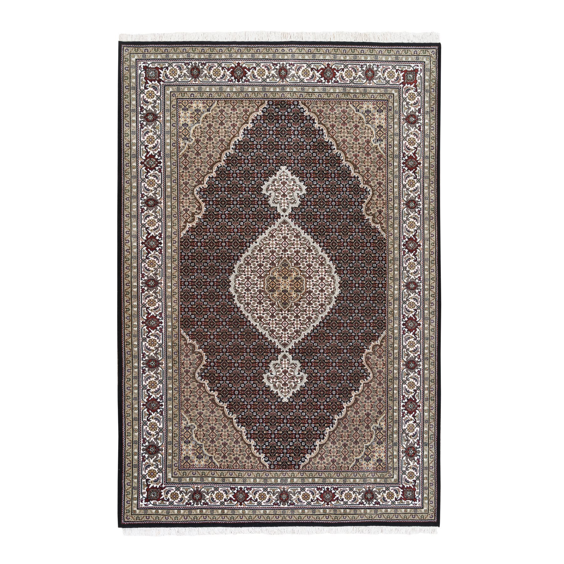 Pirniakan Collection Hand Knotted Black Rug No: 1125090