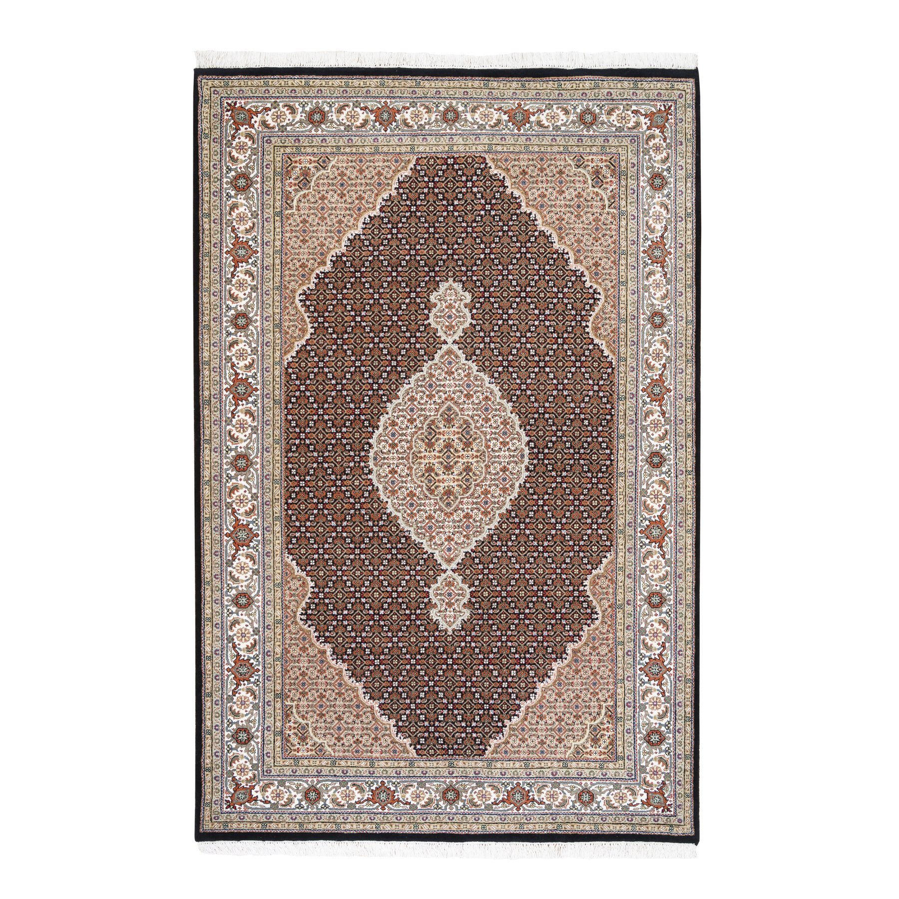 Pirniakan Collection Hand Knotted Black Rug No: 1125102