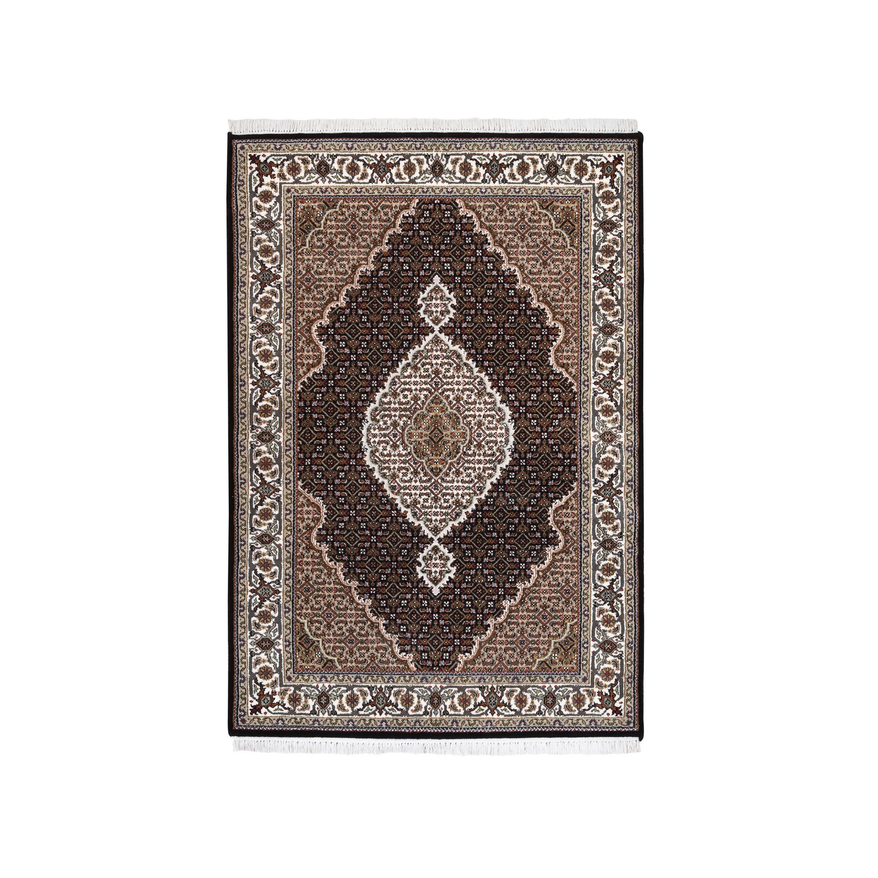 Pirniakan Collection Hand Knotted Black Rug No: 1125136