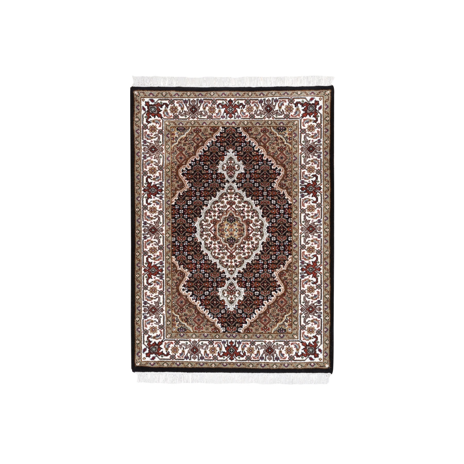 Pirniakan Collection Hand Knotted Black Rug No: 1125148