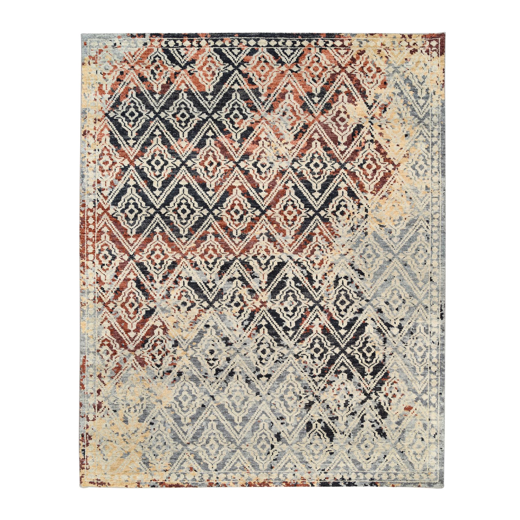 Nomadic And Village Collection Hand Knotted Grey Rug No: 1125298