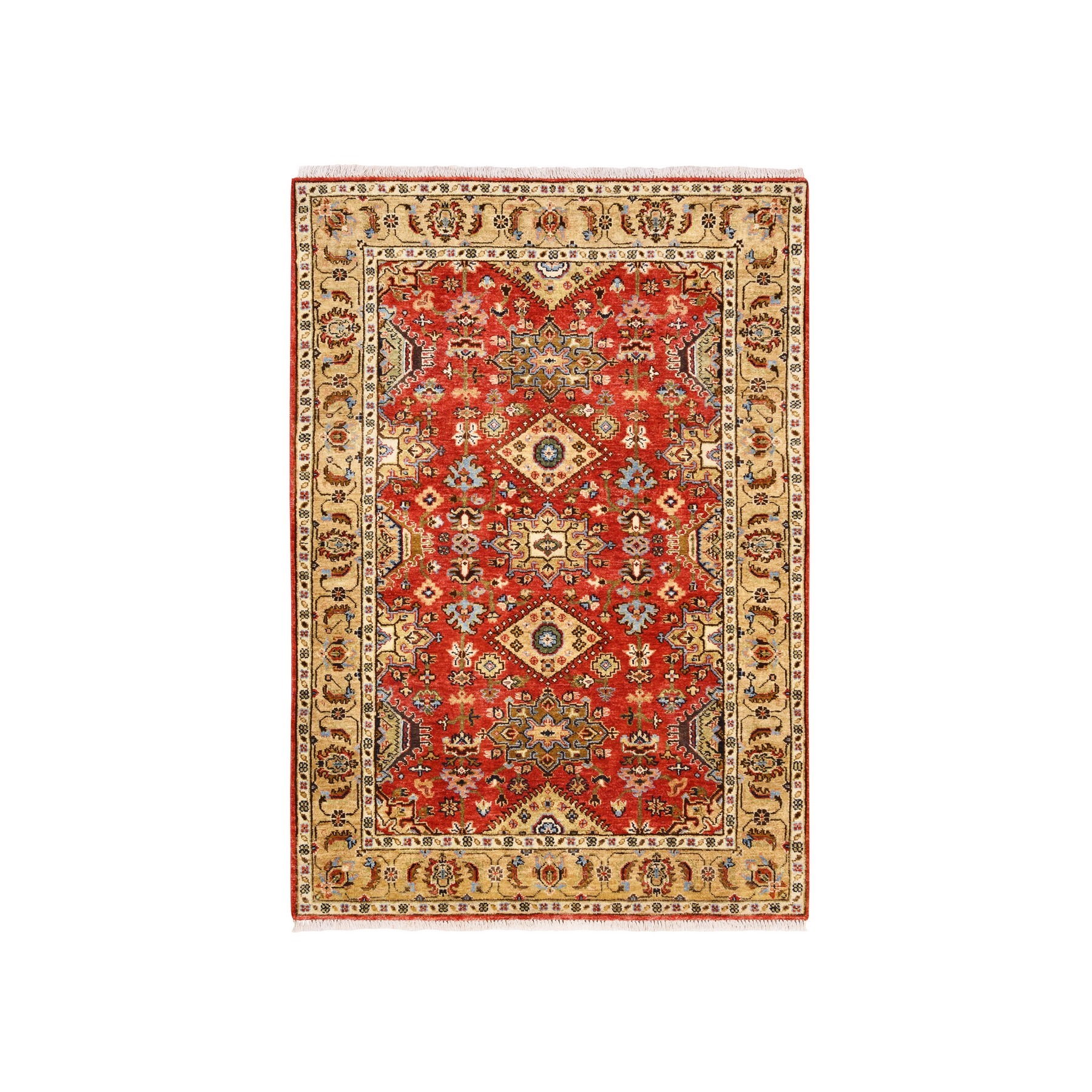 Serapi Heriz and Bakhshayesh Collection Hand Knotted Red Rug No: 1125302