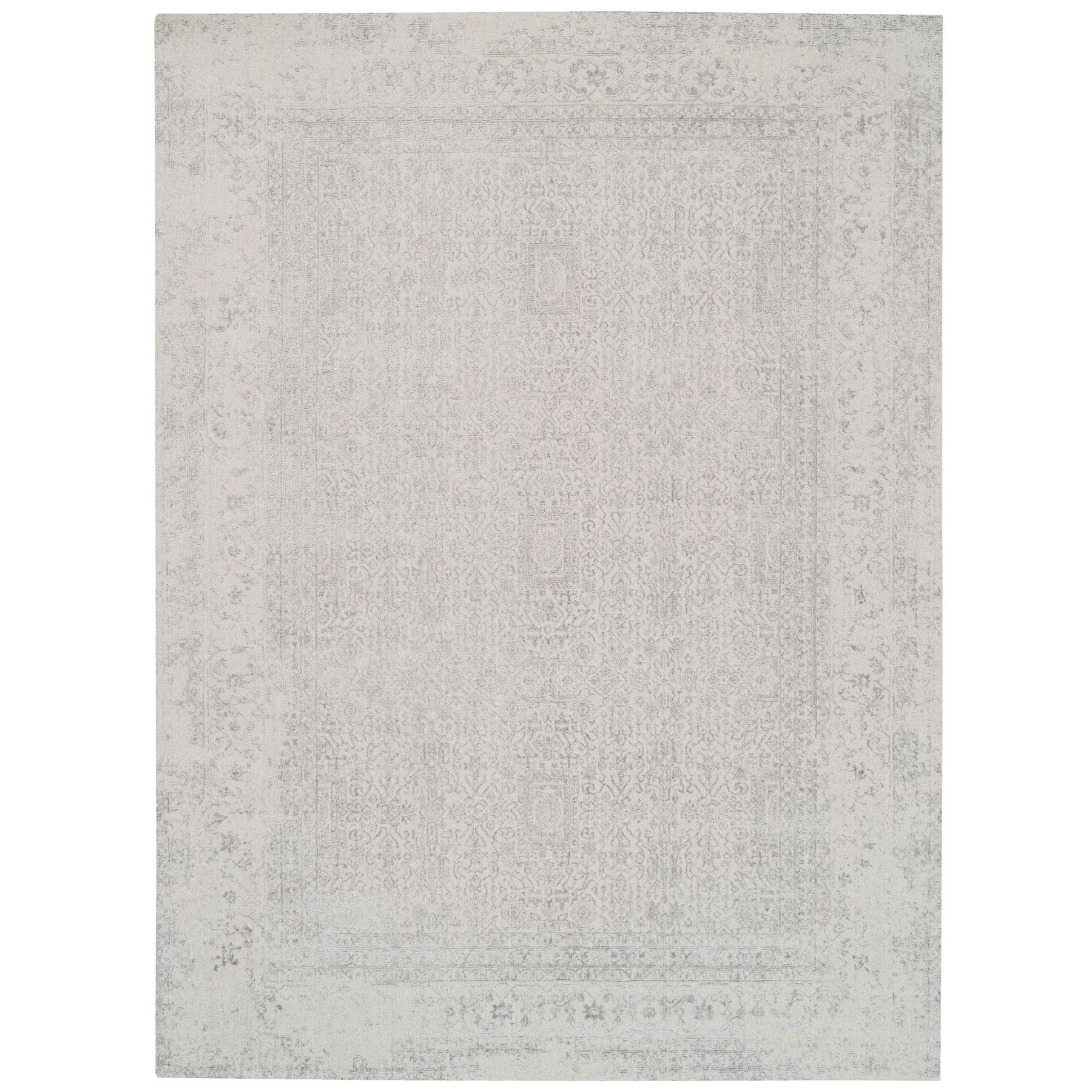 Mid Century Modern Collection Hand Loomed Beige Rug No: 1125676