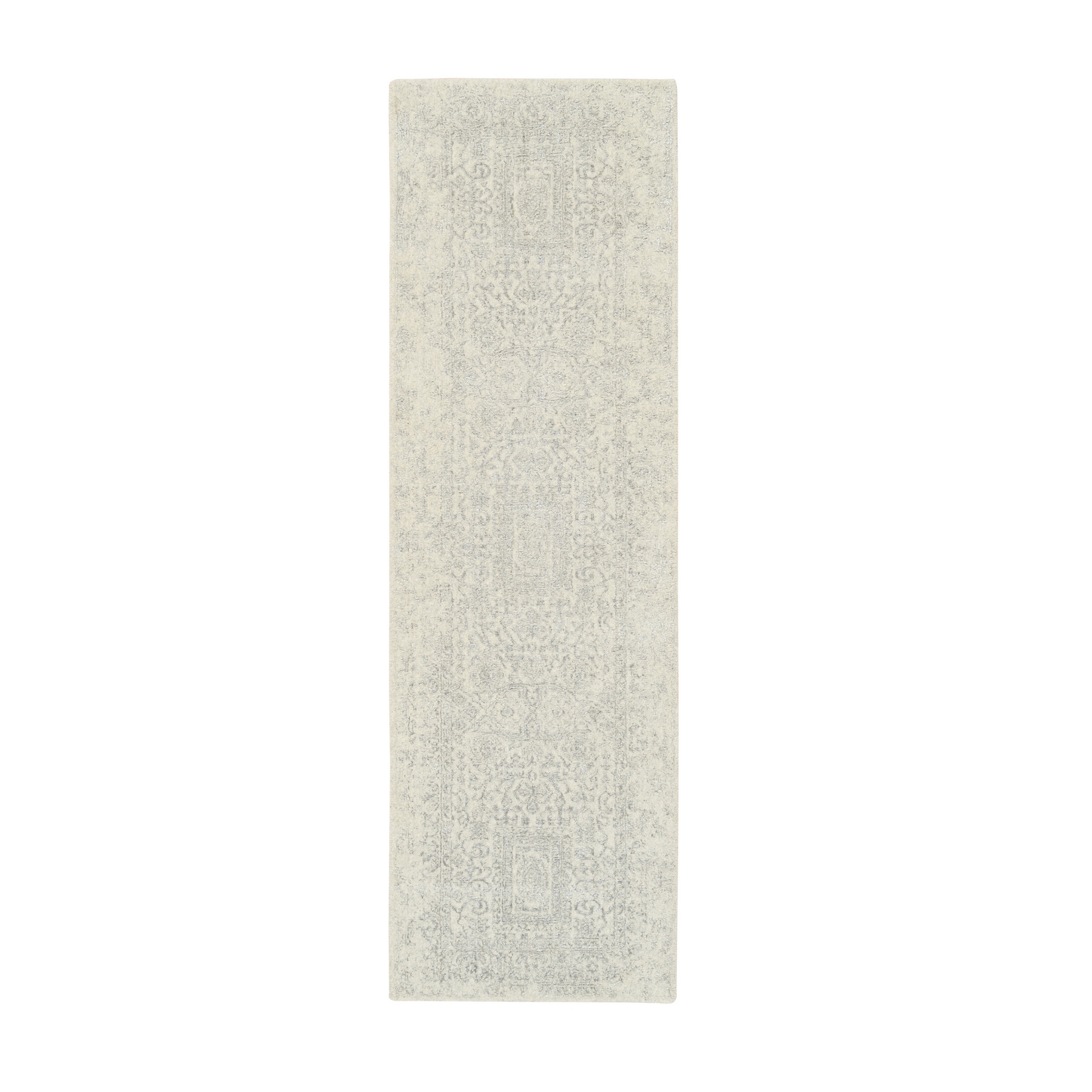Mid Century Modern Collection Hand Loomed Beige Rug No: 1125696