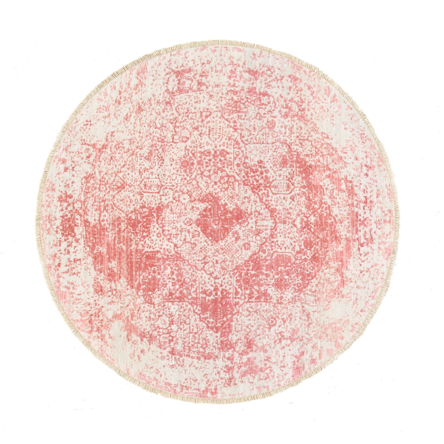 Transitional Hand Knotted Pink Rug No: 1125750