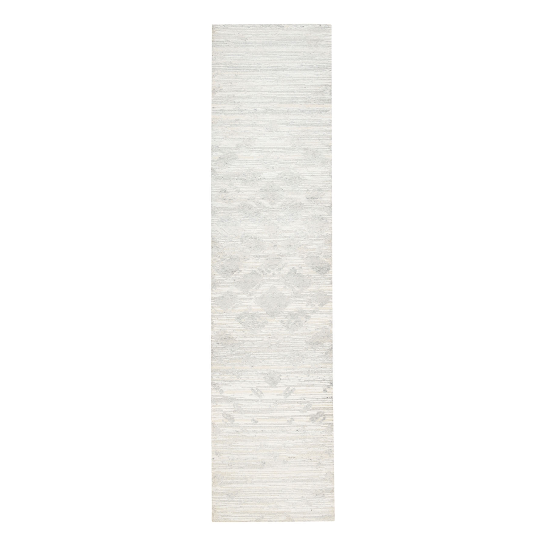 Mid Century Modern Collection Hand Knotted Ivory Rug No: 1125838