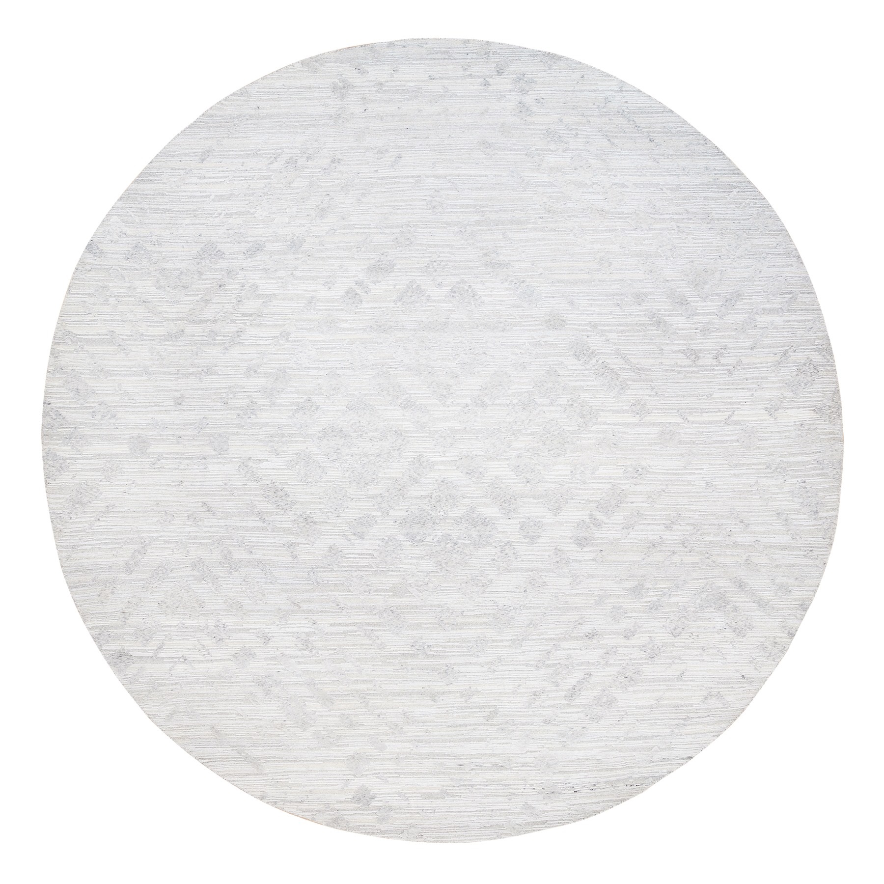 Mid Century Modern Collection Hand Knotted Ivory Rug No: 1125864