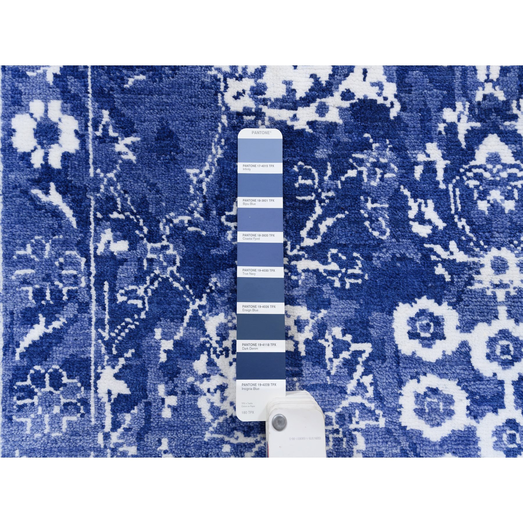 Transitional Hand Knotted Blue 1125878 Rug