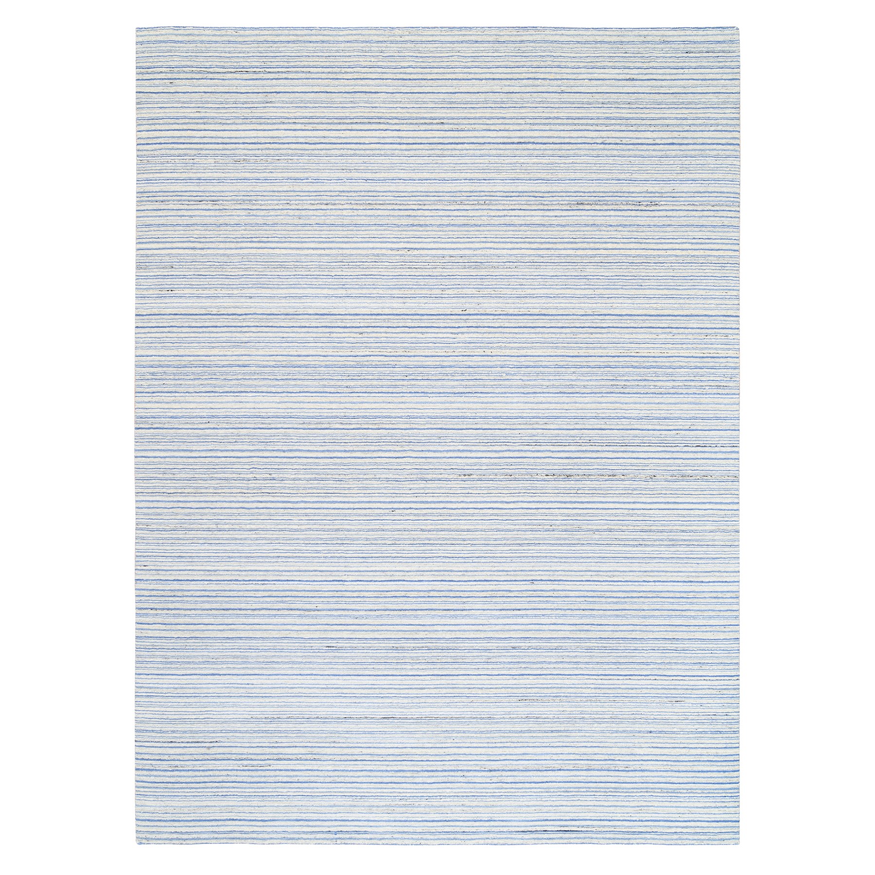 Mid Century Modern Collection Hand Loomed Blue Rug No: 1126080