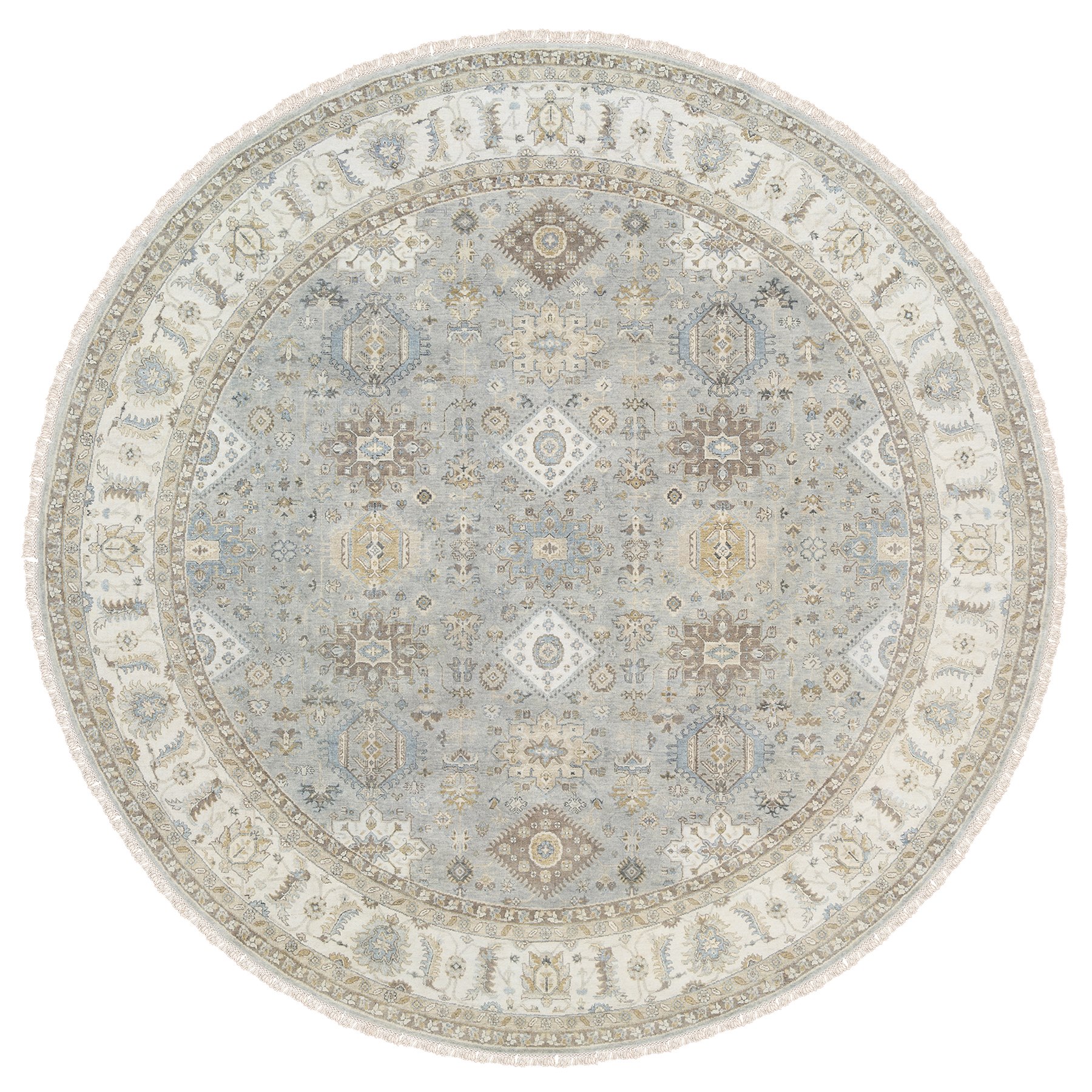 Serapi Heriz and Bakhshayesh Collection Hand Knotted Grey Rug No: 1126138