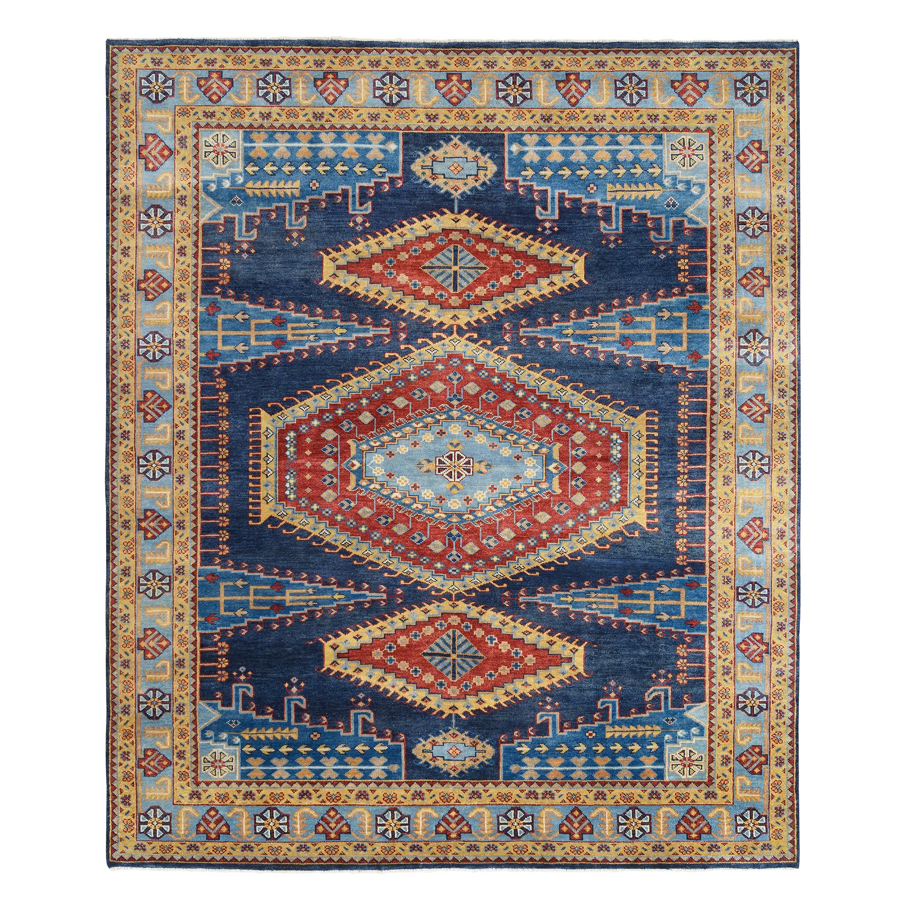 Serapi Heriz and Bakhshayesh Collection Hand Knotted Blue Rug No: 1126150