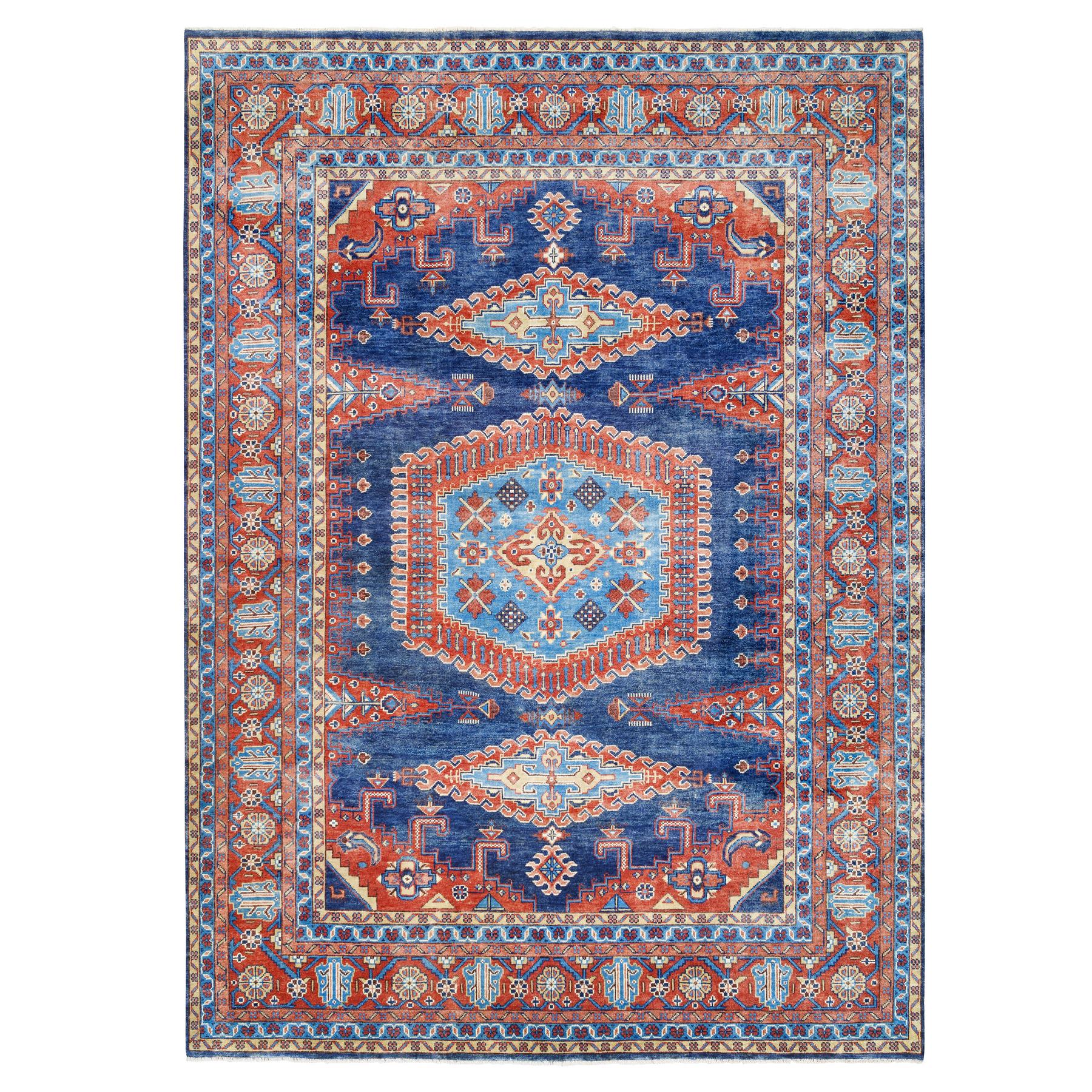Serapi Heriz and Bakhshayesh Collection Hand Knotted Blue Rug No: 1126186
