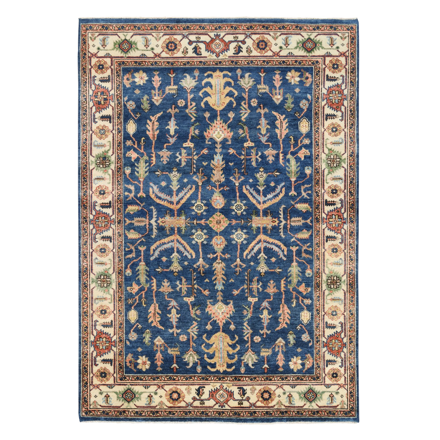 Serapi Heriz and Bakhshayesh Collection Hand Knotted Blue Rug No: 1126234