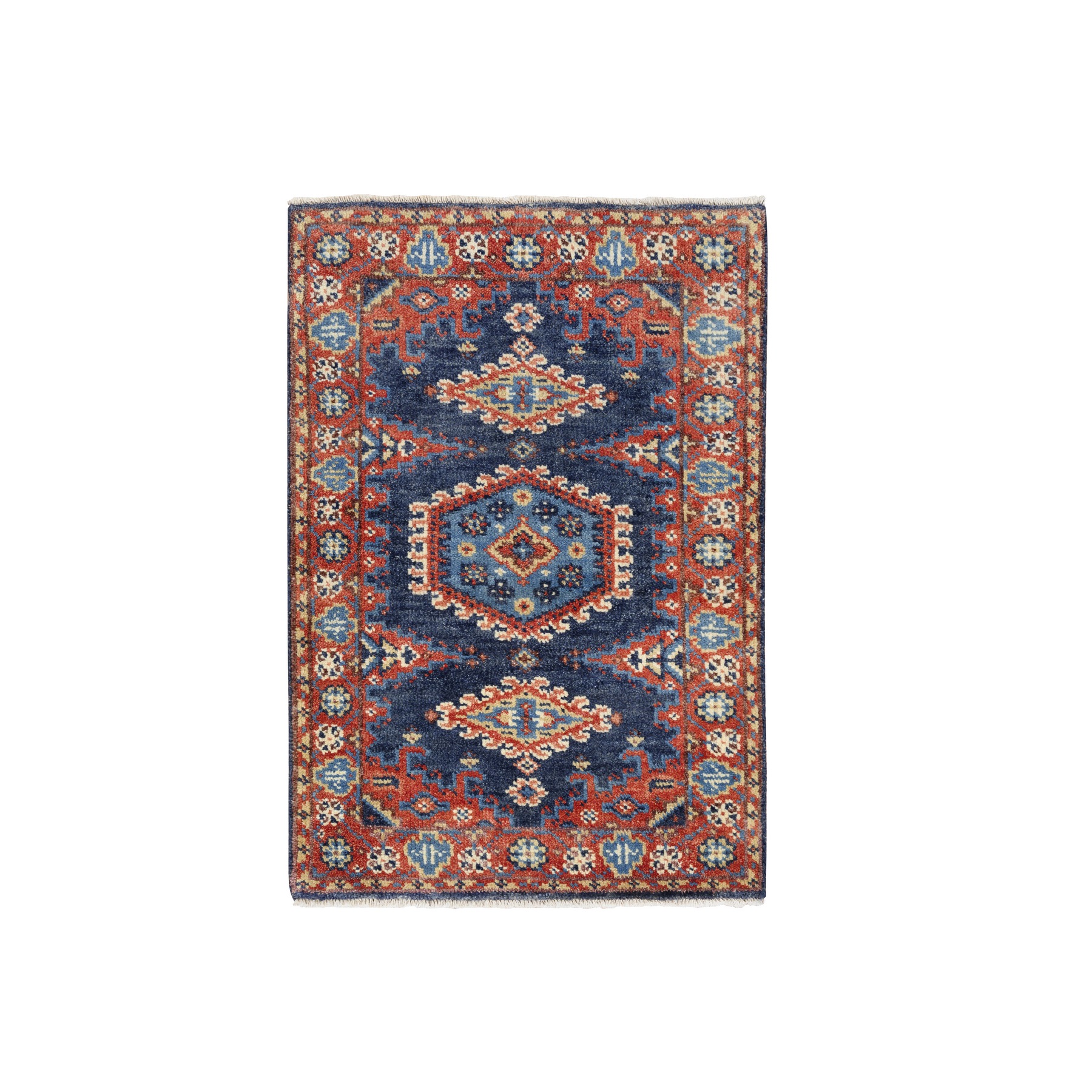 Serapi Heriz and Bakhshayesh Collection Hand Knotted Blue Rug No: 1126326