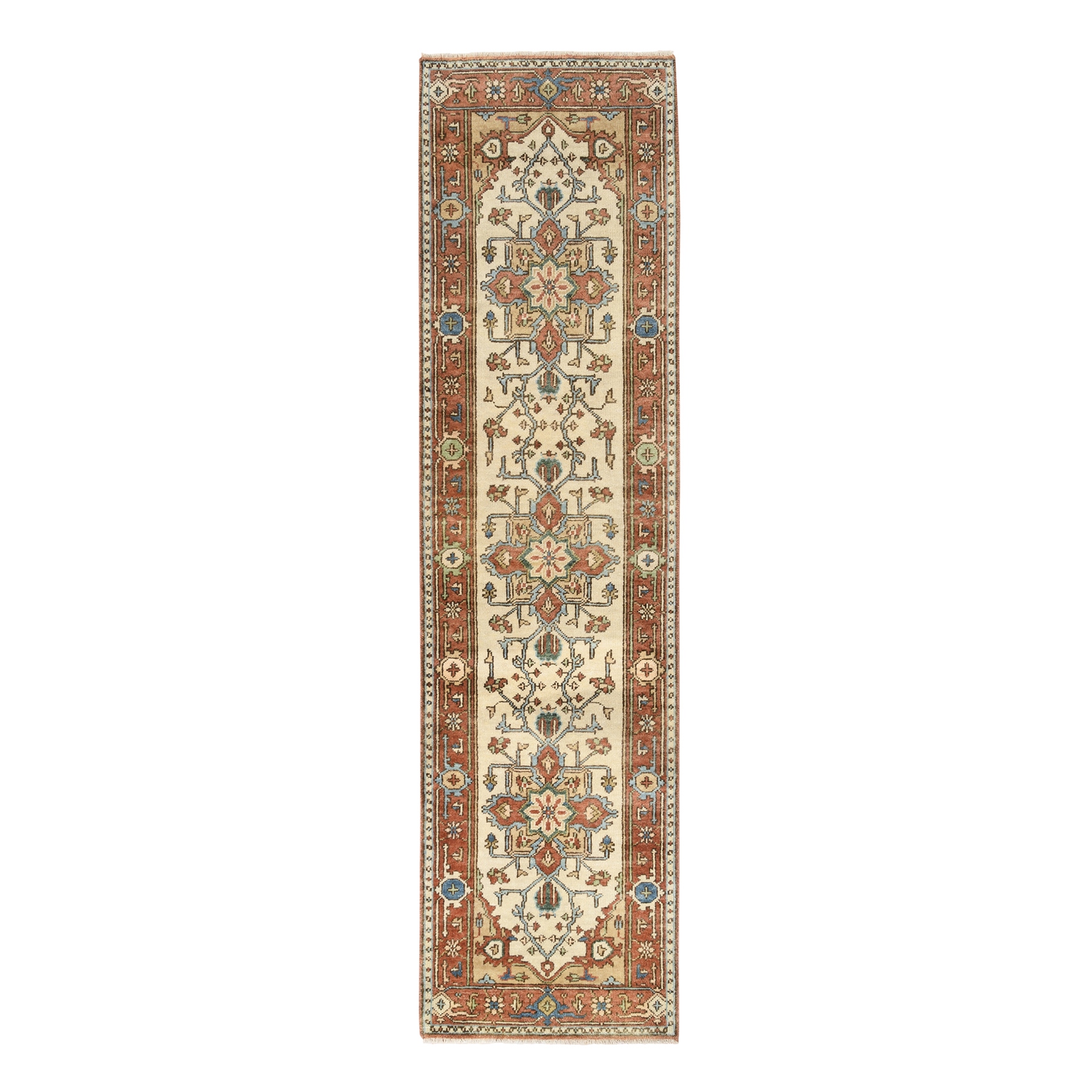 Serapi Heriz and Bakhshayesh Collection Hand Knotted Ivory Rug No: 1126342