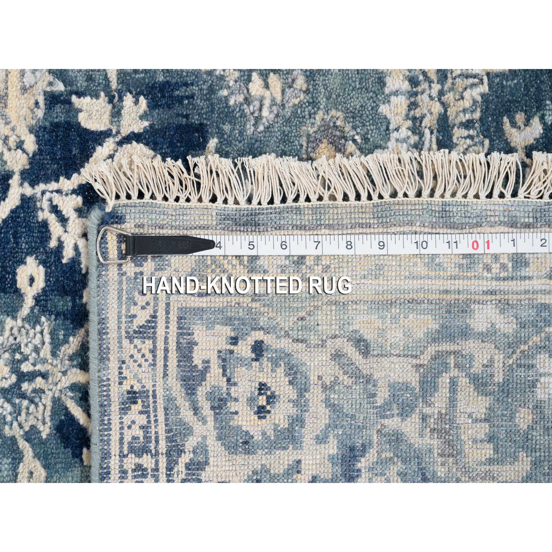  Silk Hand-Knotted Area Rug 5'0