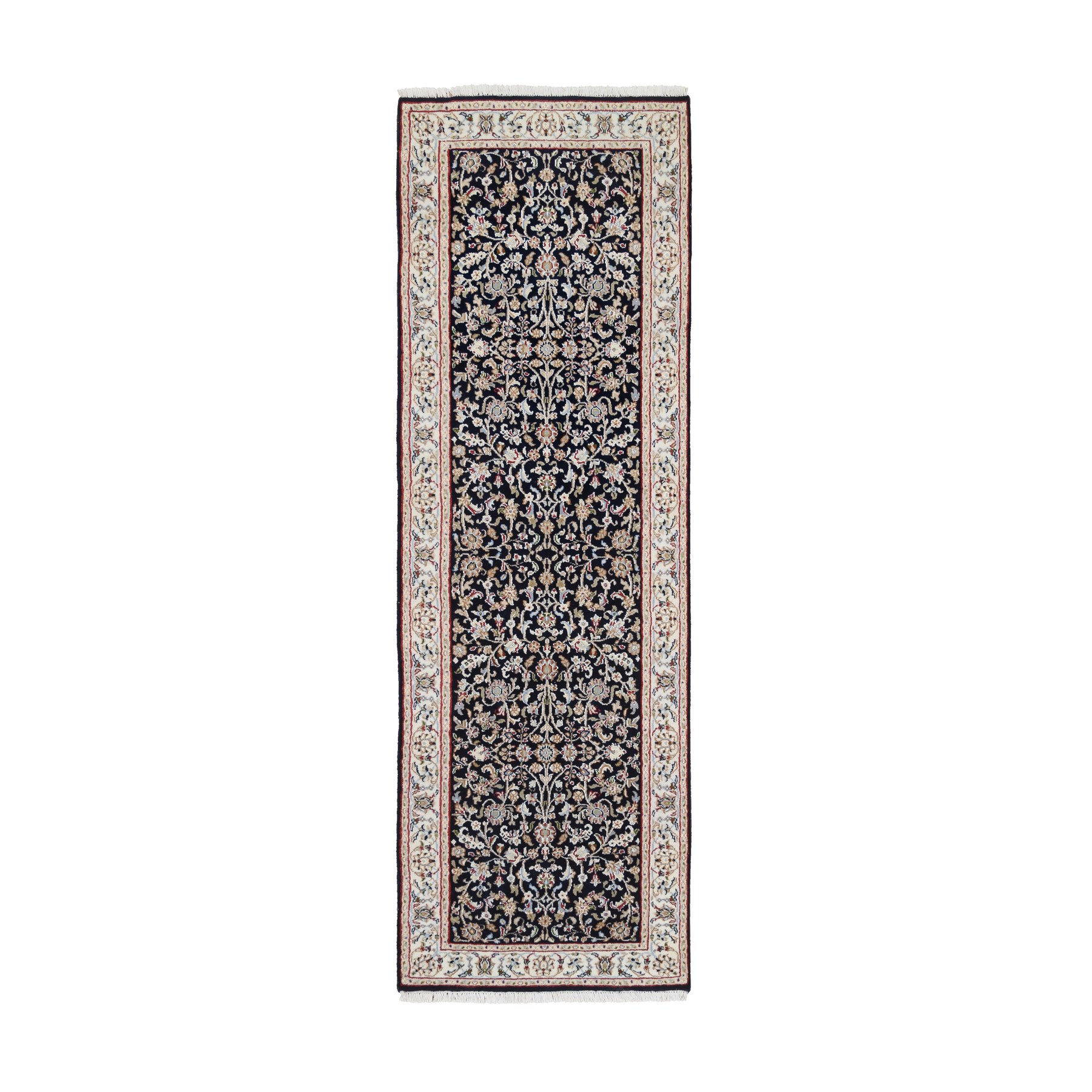 traditional Silk Hand-Knotted Area Rug 2'6