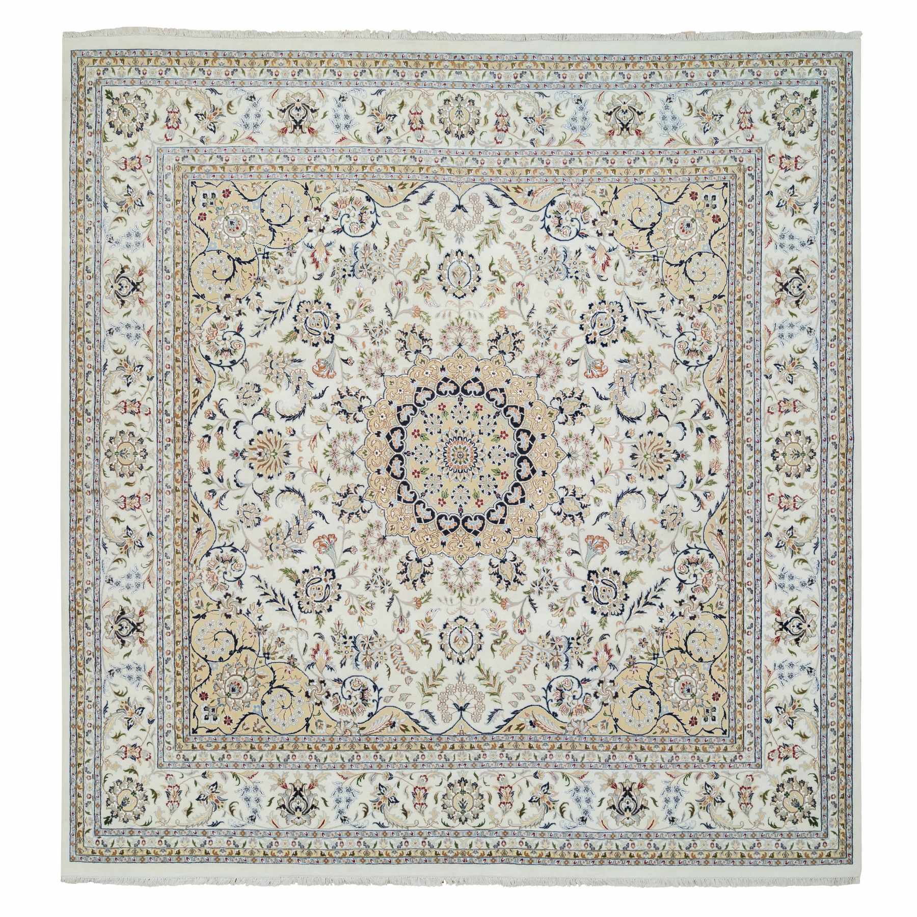 traditional Silk Hand-Knotted Area Rug 11'10