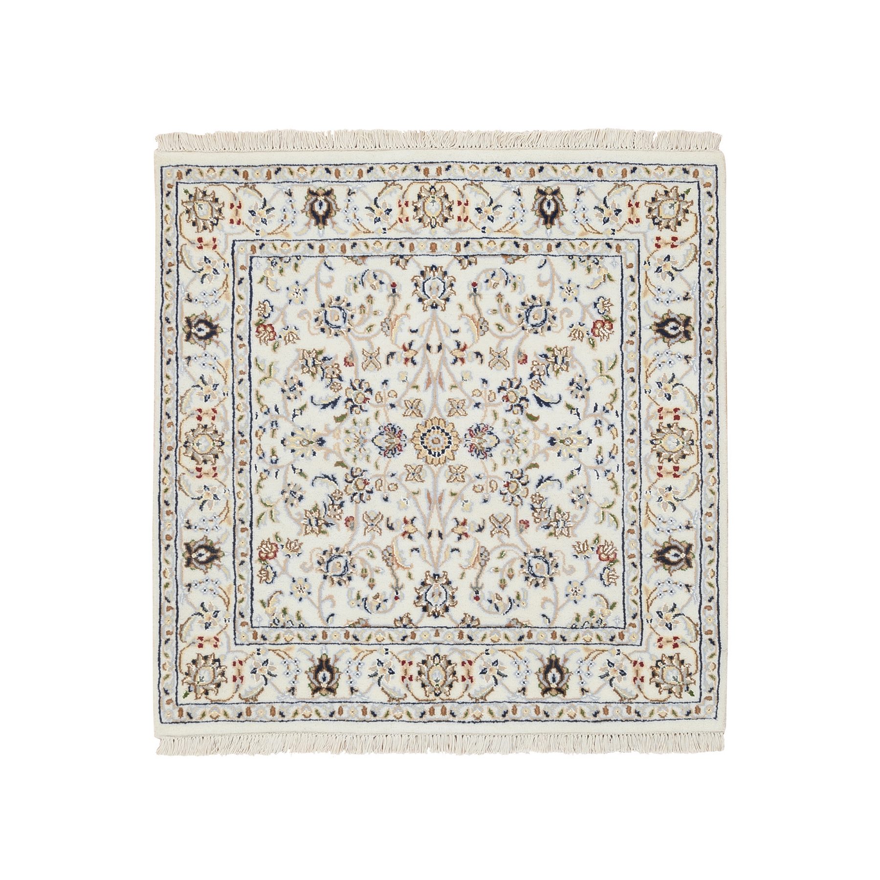 traditional Silk Hand-Knotted Area Rug 3'1