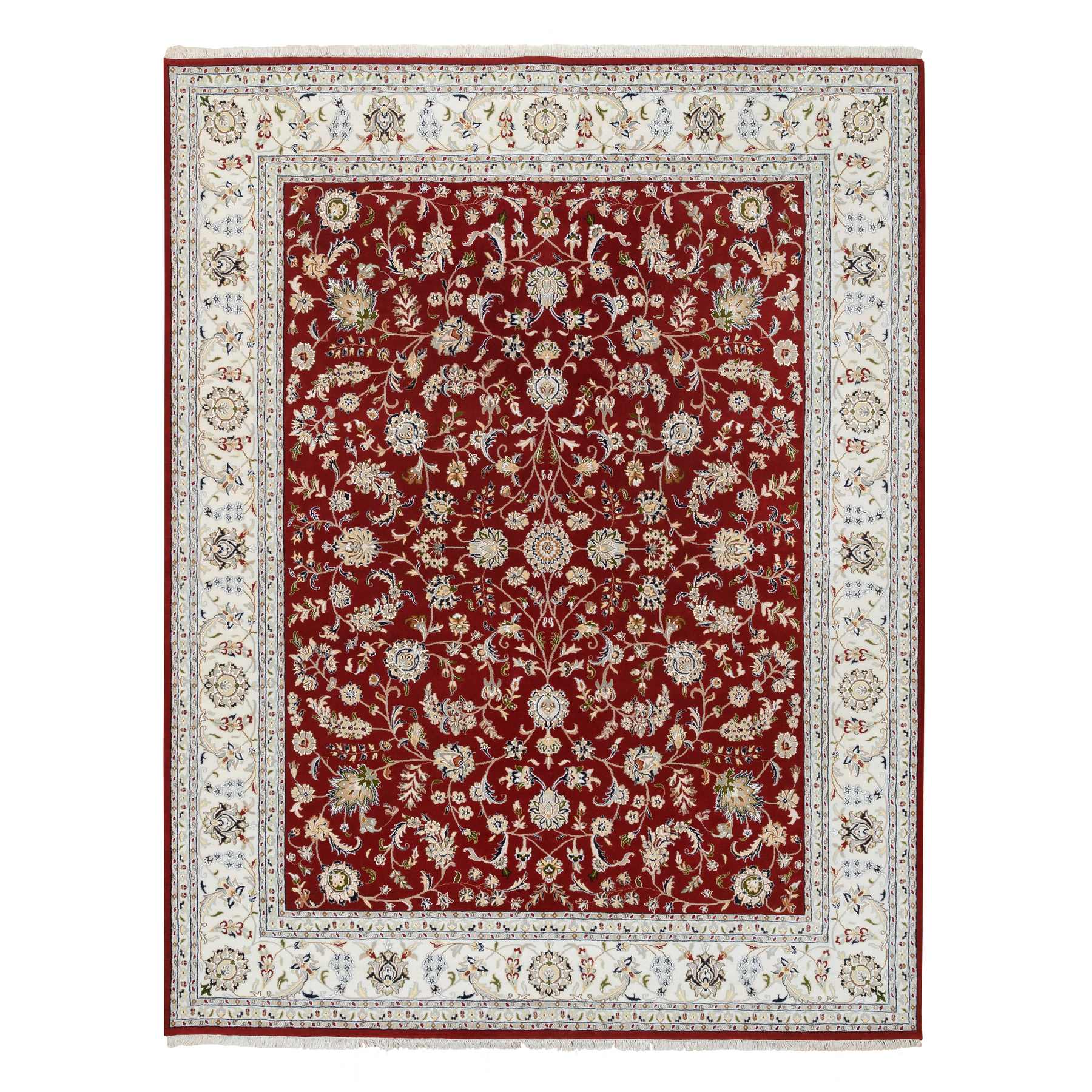 traditional Silk Hand-Knotted Area Rug 8'0