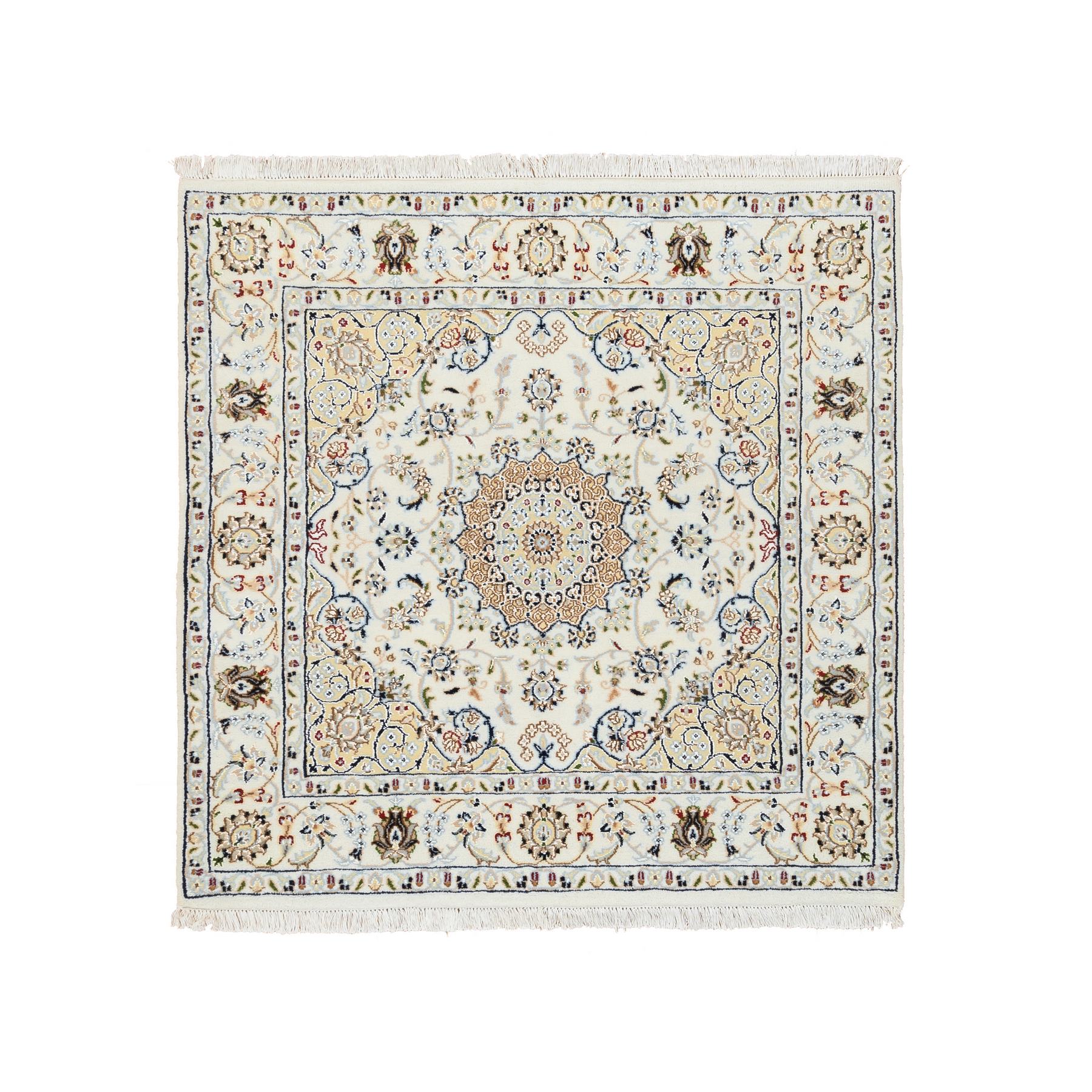 traditional Acrylic Hand-Knotted Area Rug 4'2