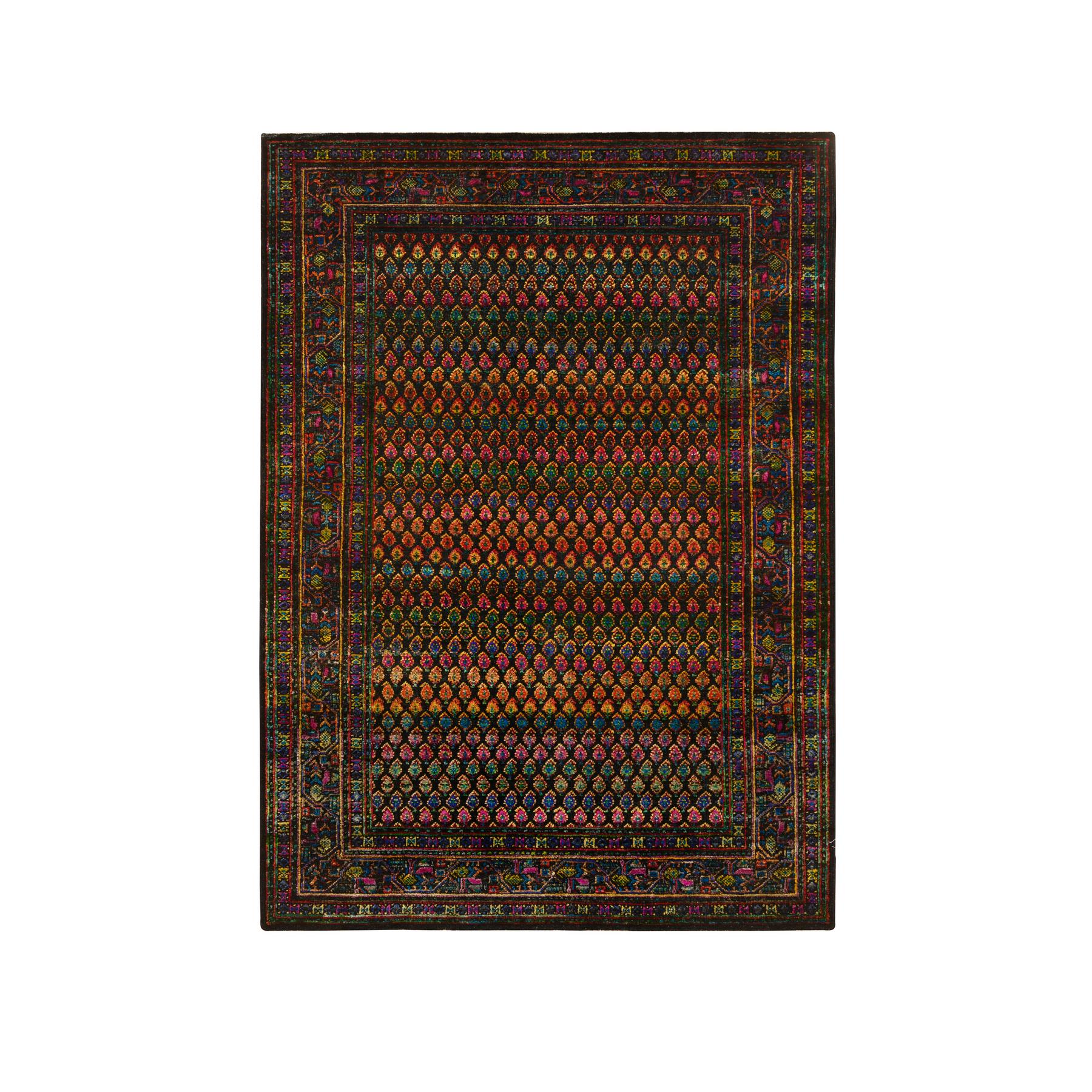  Silk Hand-Knotted Area Rug 4'0